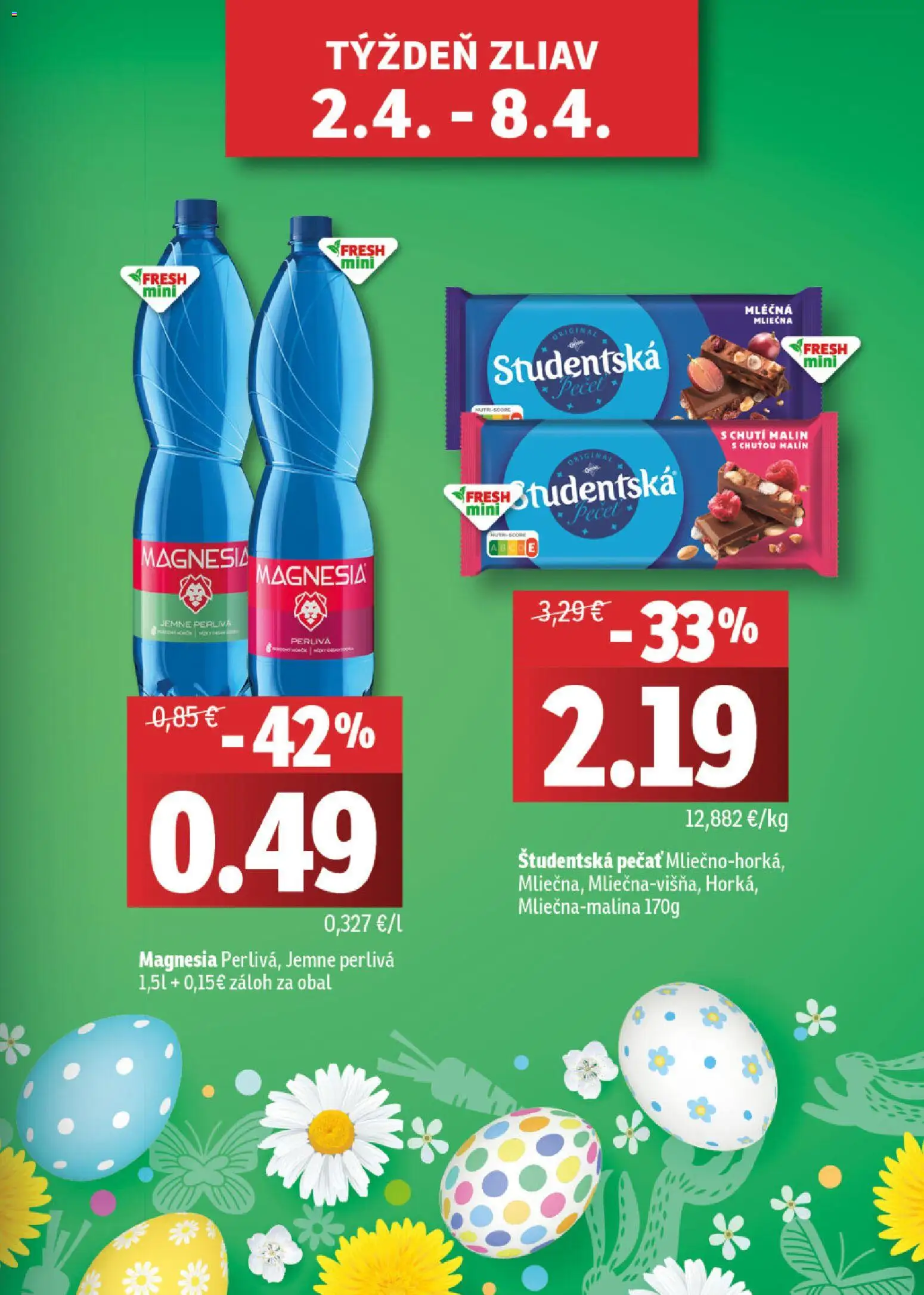Nové Fresh akcie – leták je platný od 26.03.2026 | Strana: 3 | Produkty: Magnesia, Študentská pečať