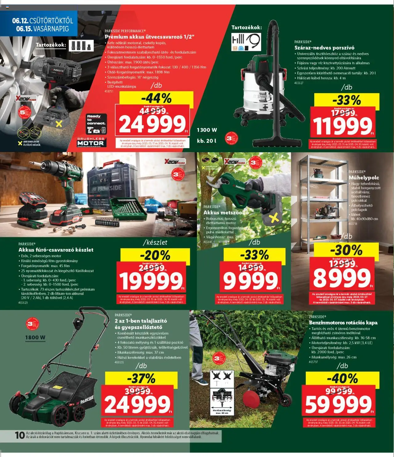 Lidl akciós ujság - amely érvényes a következő dátumtól: 12.06.2025 | Oldal: 10 | Termékek: Kábel, Porszívó, Töltő, Talajlazító