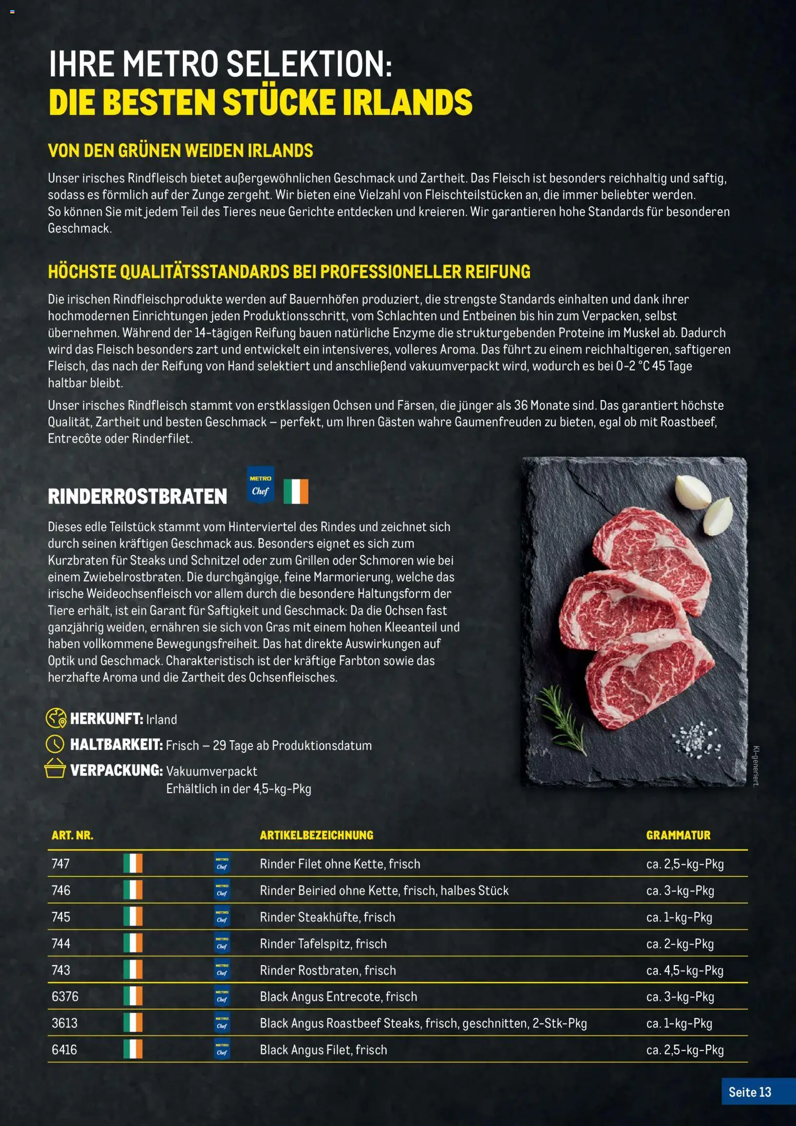 Metro Fleischkatalog gültig ab 20.02.2026 | Seite: 13