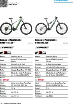 Jumbo Aktionen Dein Velo 2025 ab 21.02.2025 gültig | Seite: 9 | Produkte: Gewicht, Bosch