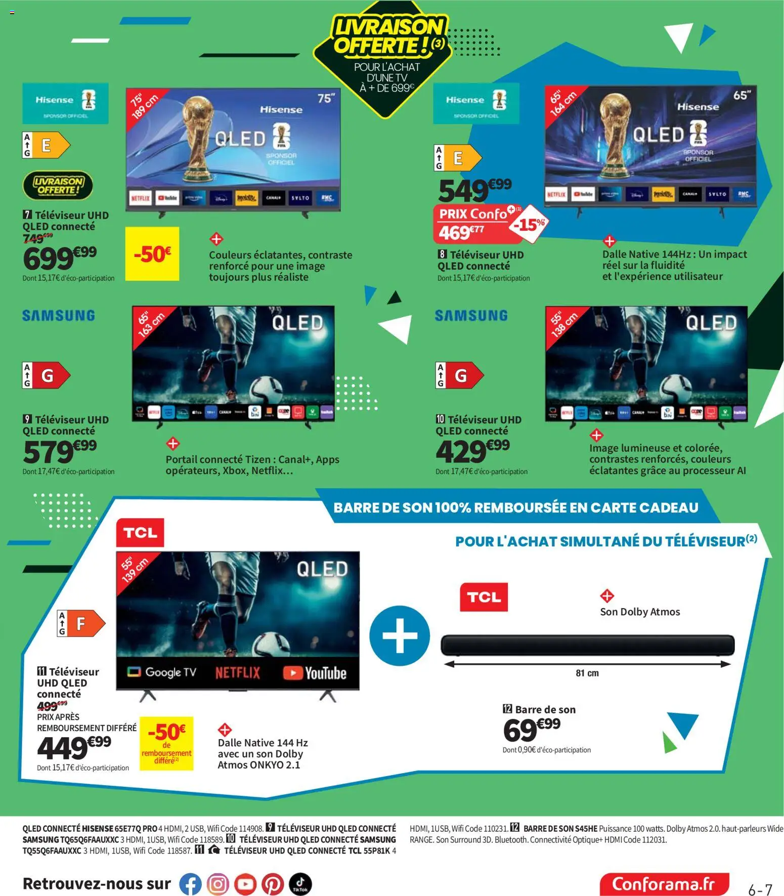 {H1} | Page: 7 | Produits: Portail, Televiseur, Barre de son