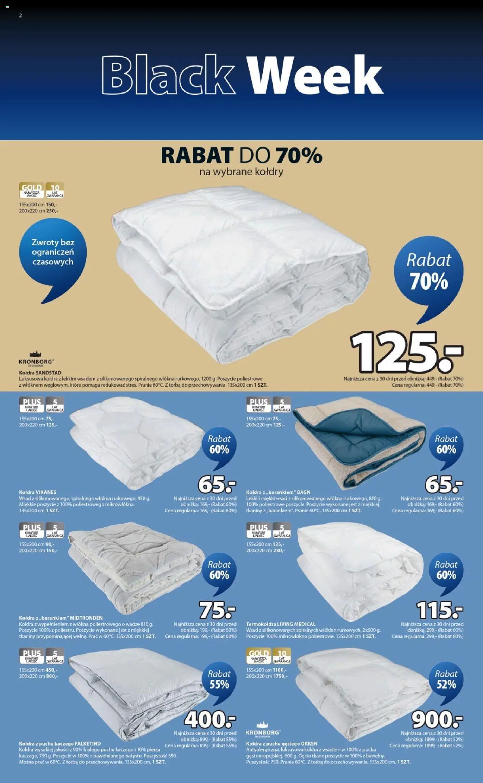 JYSK Black Friday od 21.11.2025 | Strona: 2 | Produkty: Torba, Kołdra