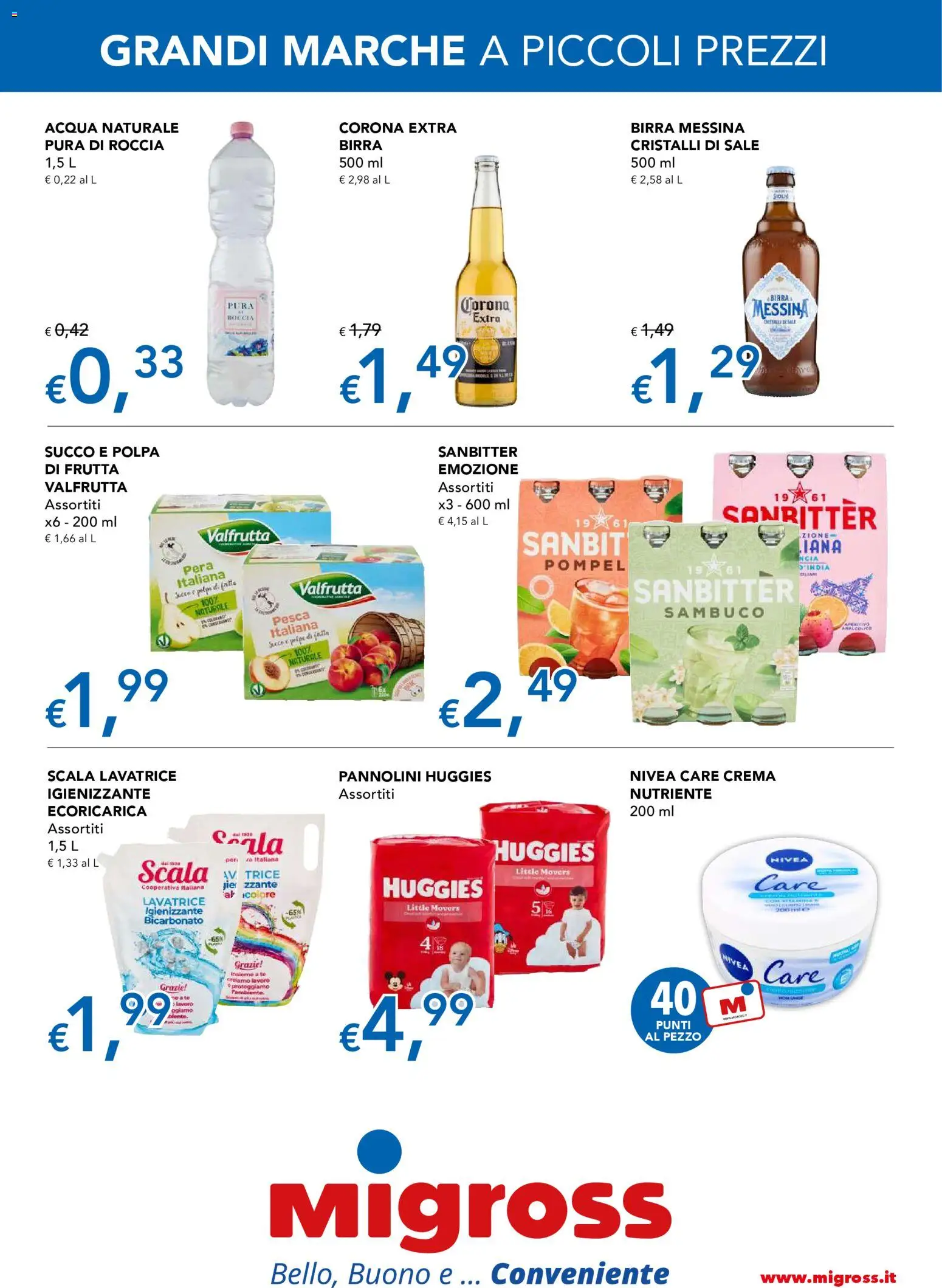 Volantino Migross del 15.01.2026 | Pagina: 4 | Prodotti: Succo, Bicarbonato, Sale, Pesca