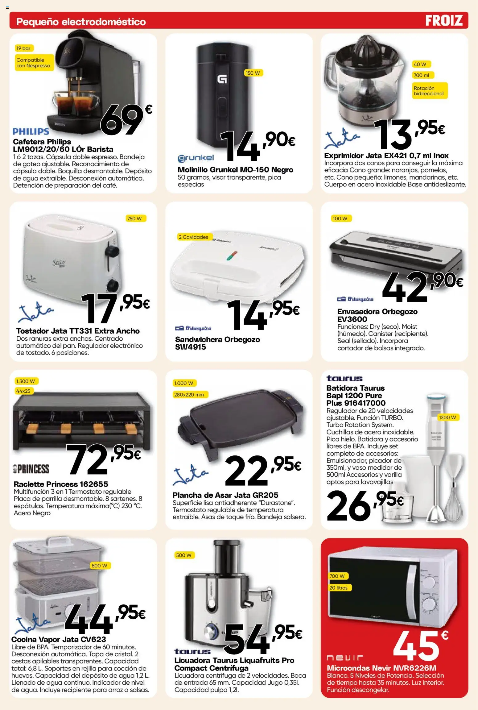 Froiz - Folleto Hiper │ válido desde el 25.03.2026 | Página: 6 | Productos: Jugo, Cocina, Exprimidor, Bandeja