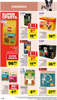 Carrefour Gazetka od 28.07.2025 | Strona: 30 | Produkty: Kaczka, Karma dla kota, Karma dla psa, Przysmaki dla psa