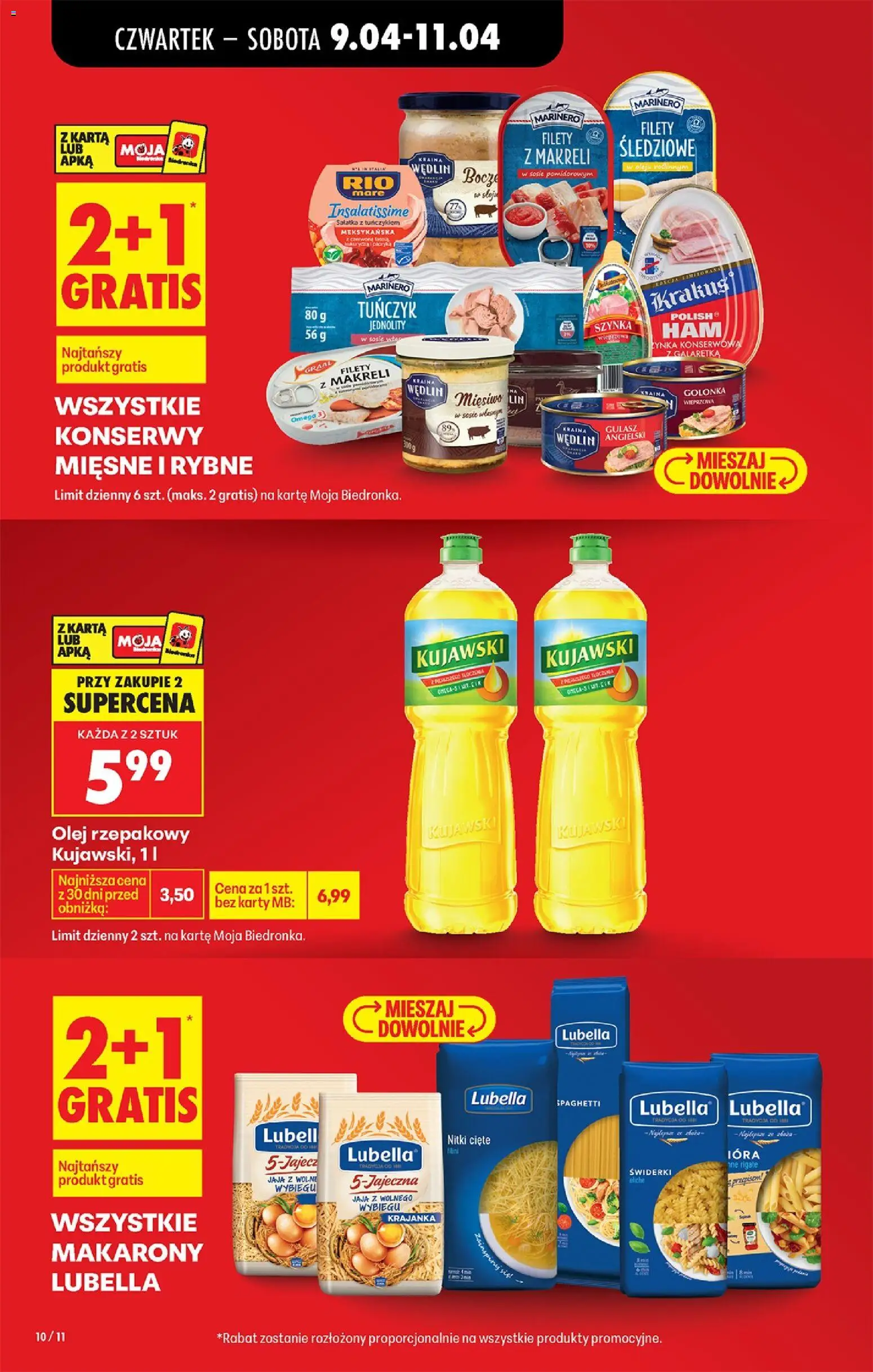 Biedronka Polsko leták - Codziennie niskie ceny od 09.04.2026 | Strana: 14 | Produkty: Omega 3, Olej, Omega, Makarony
