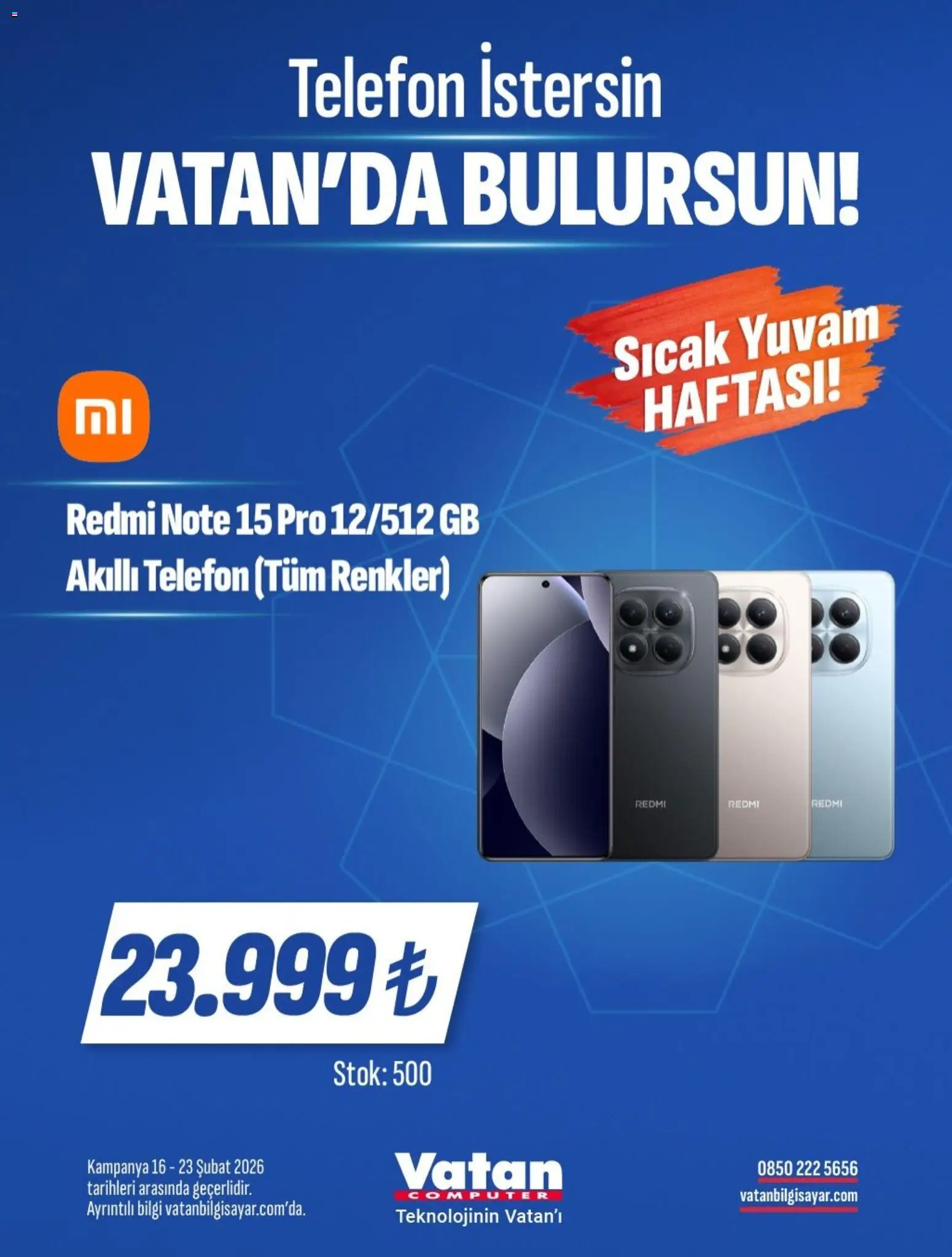 Vatan Bilgisayar İndirim - 16.02.2026 tarihinden itibaren geçerlidir | Sayfa: 7 | Ürünler: Telefon, Akıllı telefon