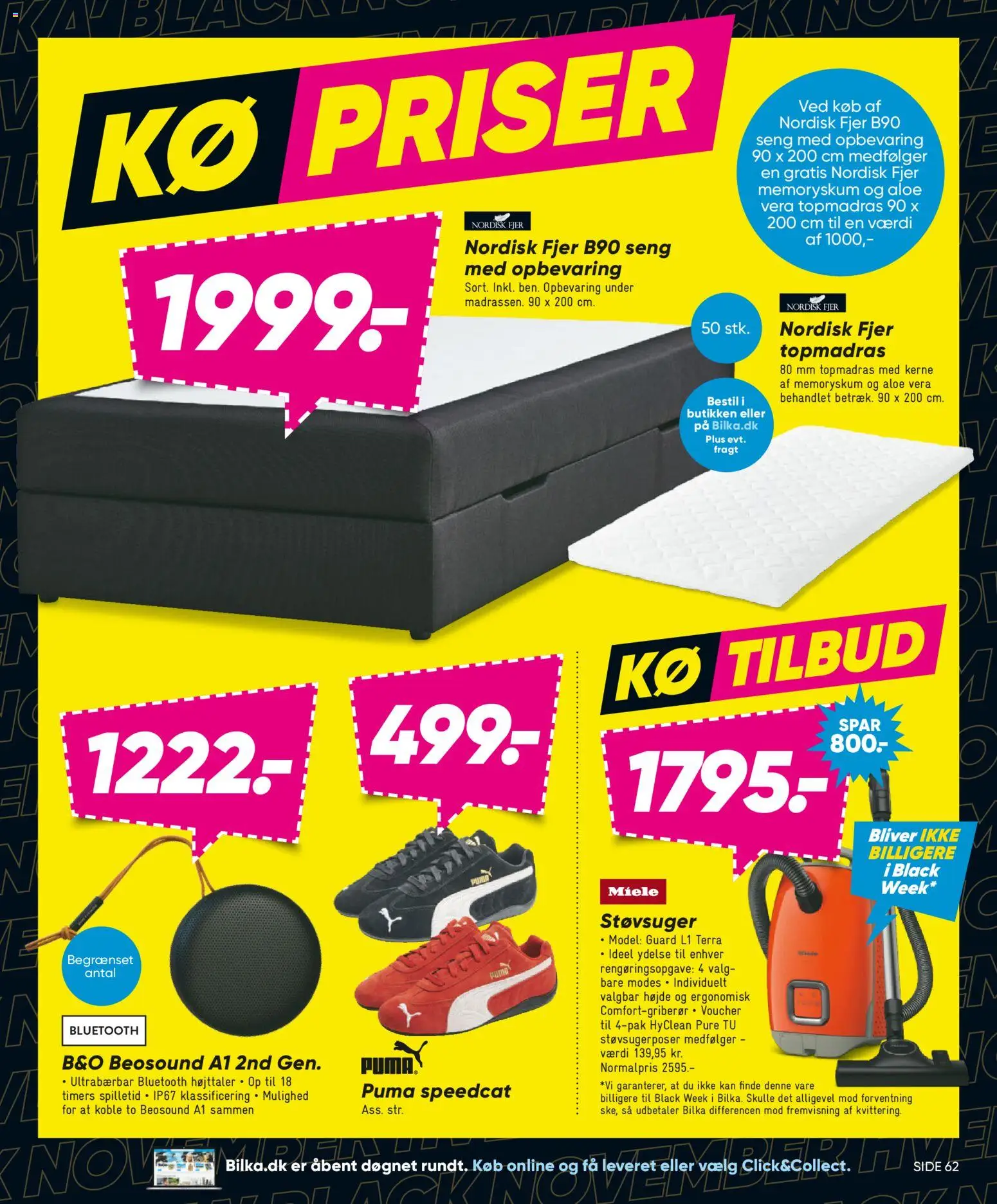 Bilka tilbudsavis – gyldig fra 21.11.2025 | Side: 3 | Produkter: Seng, Højttaler, Støvsuger