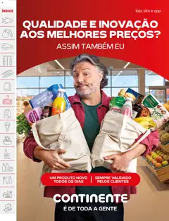 Pré-visualização CONTINENTE do Bebé Fraldas, Fraldas para bebé, tamanho 5 (11-16kg), 48 unidades válido de 07.04.2026 | Página: 18 | Produtos: Fraldas, Detergente, Chocolate, Sumo