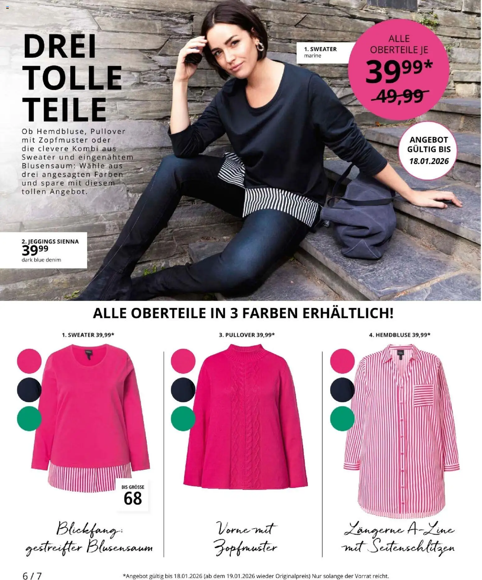 Ulla Popken akciós ujság - amely érvényes a következő dátumtól: 09.01.2026 | Oldal: 6