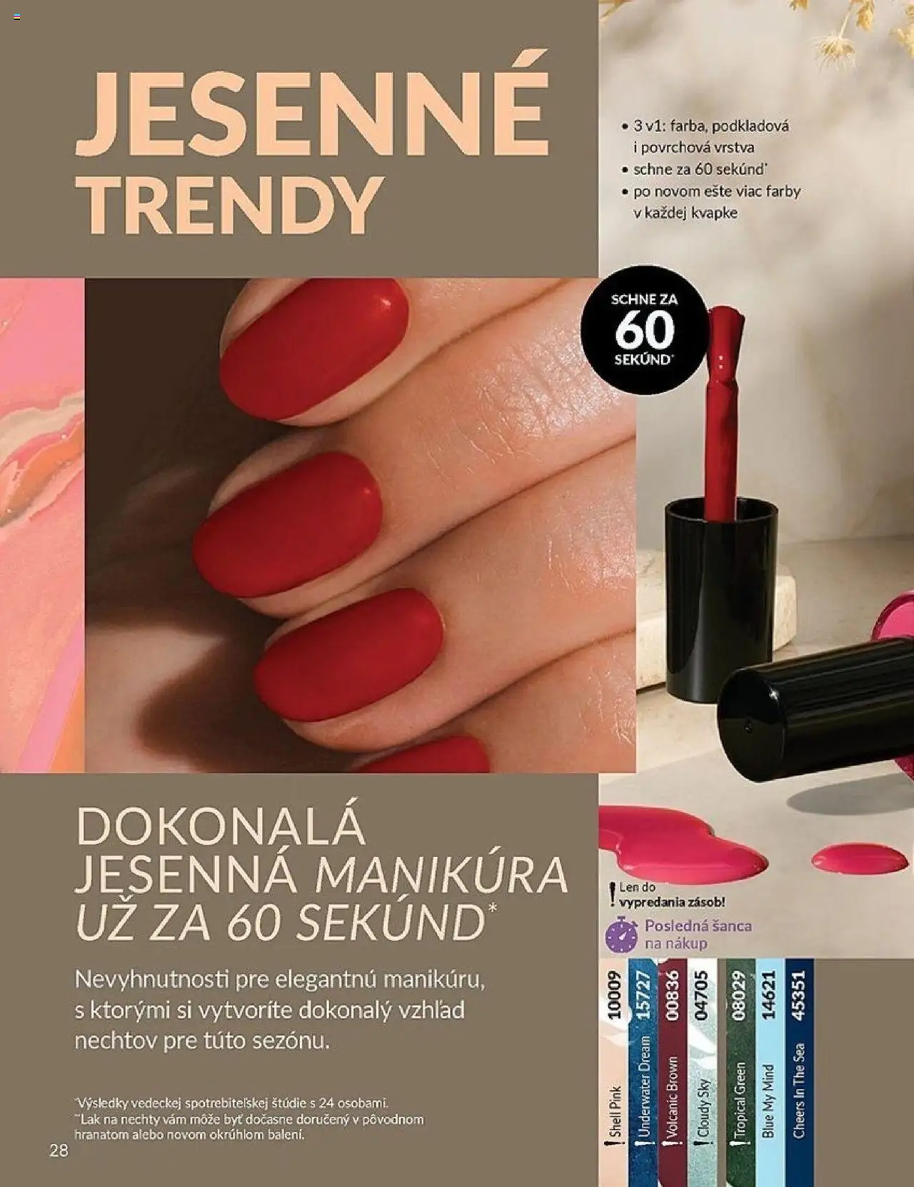 Nové Avon akcie – leták je platný od 01.10.2025 | Strana: 28 | Produkty: Lak na nechty