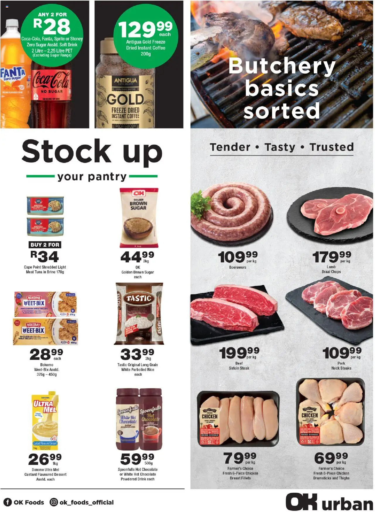 OK Foods Western Cape - OK Urban │ valid from 13.08.2025 | Page: 3 | Products: Custard, Chocolate, Sprite, Stoney