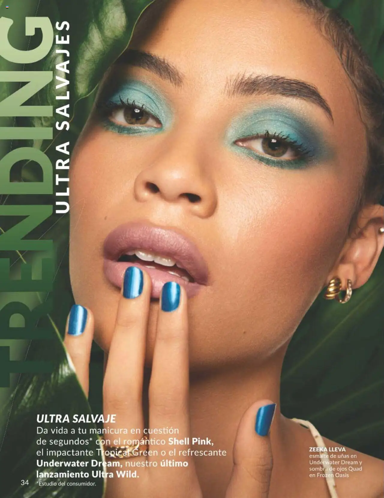 Catálogo AVON campaña 7 │ válido desde el 01.07.2025 | Página: 34 | Productos: Sombra, Esmalte de uñas, Sombra de ojos