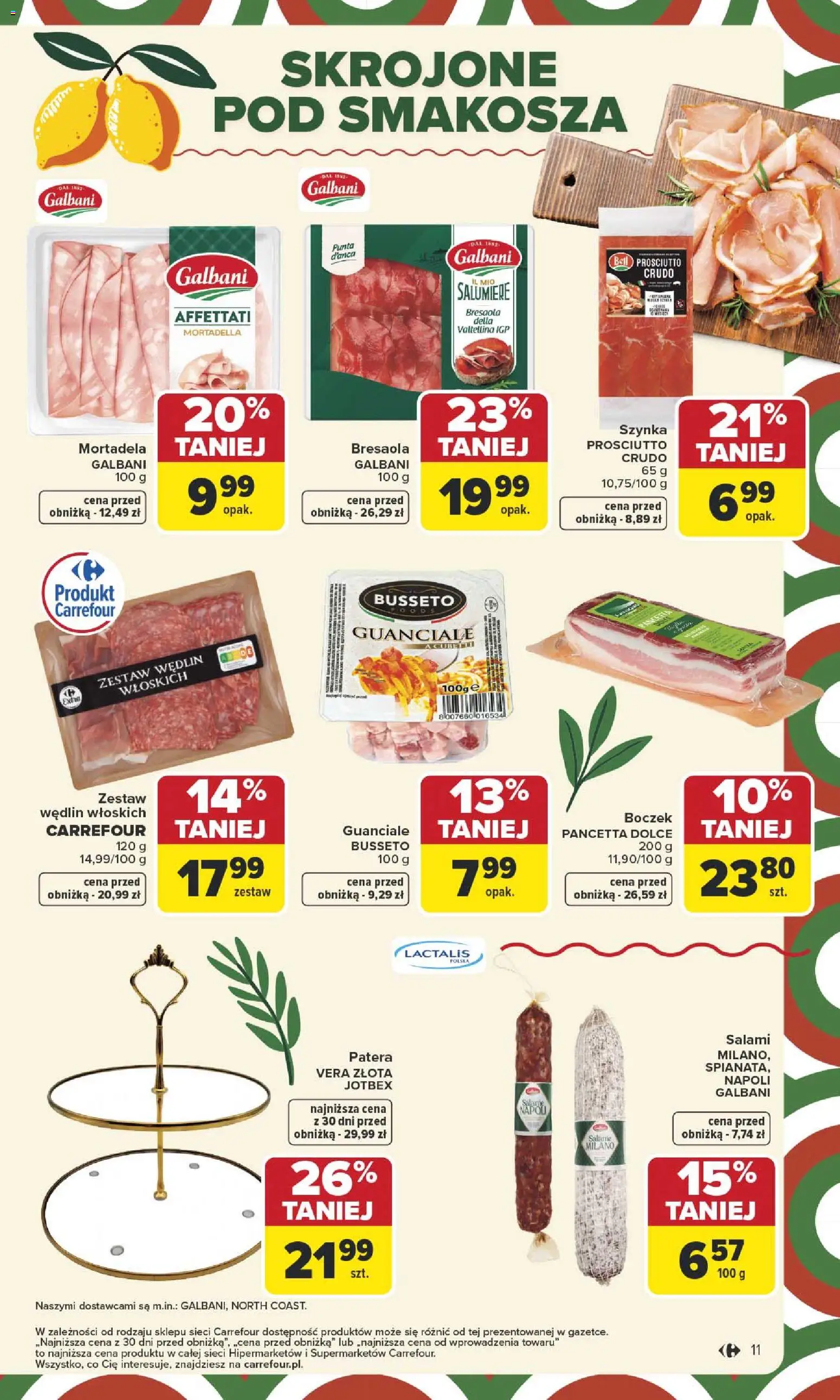 Carrefour Gazetka od 12.01.2026 | Strona: 13 | Produkty: Mortadela, Bell, Boczek, Prosciutto
