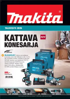Makita-mainoslehti voimassa 01.01.2026 alkaen