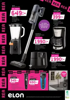 Elon - erbjudanden - Förhandsvisning av reklamblad från butik Elon aktuell från 25.12.2025 | Sida: 4 | Produkter: Kaffebryggare, Airfryer, Skäggtrimmer, Rakblad