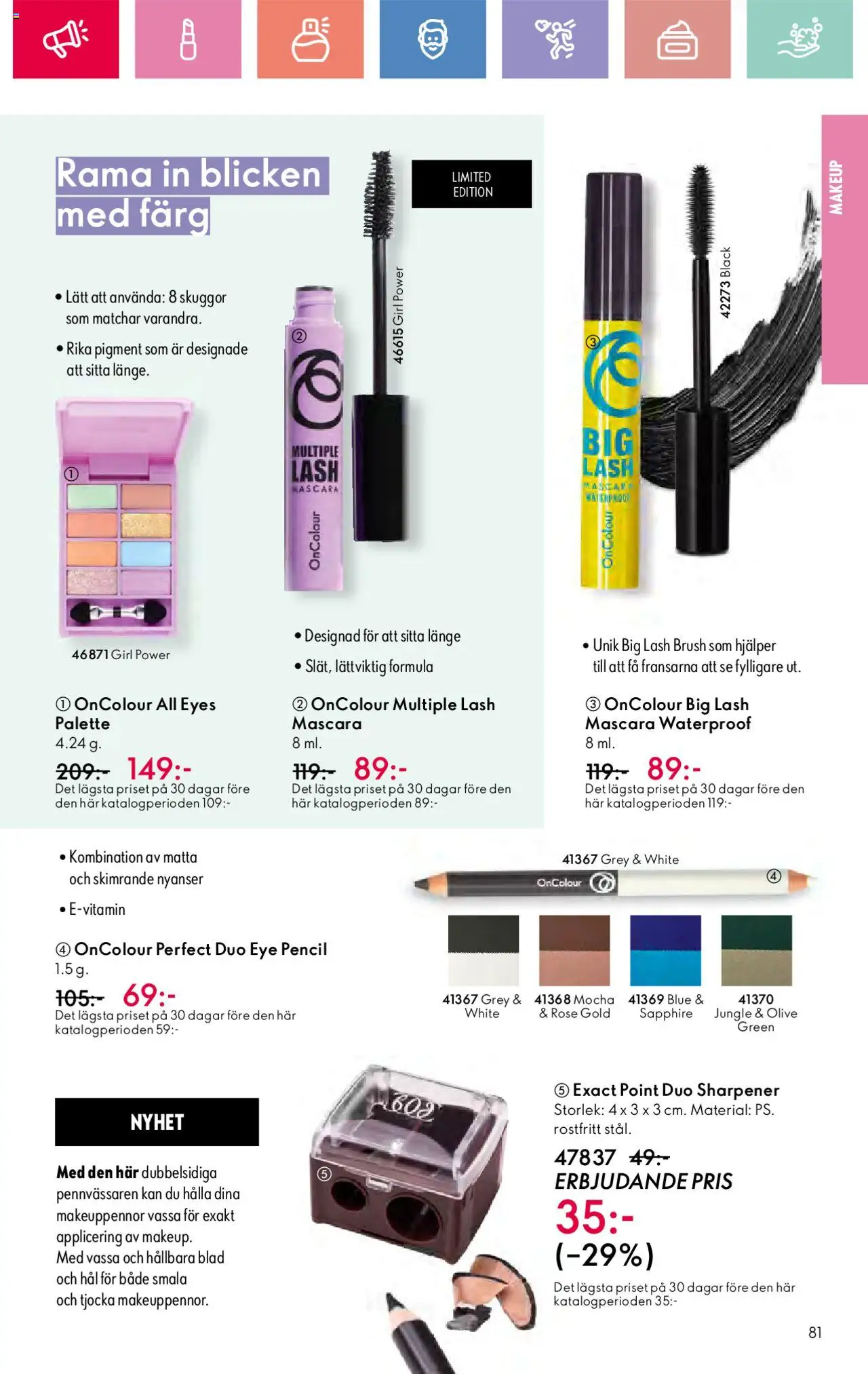 Oriflame reklamblad aktuell från 03.08.2025 | Sida: 81 | Produkter: Mascara, Matta