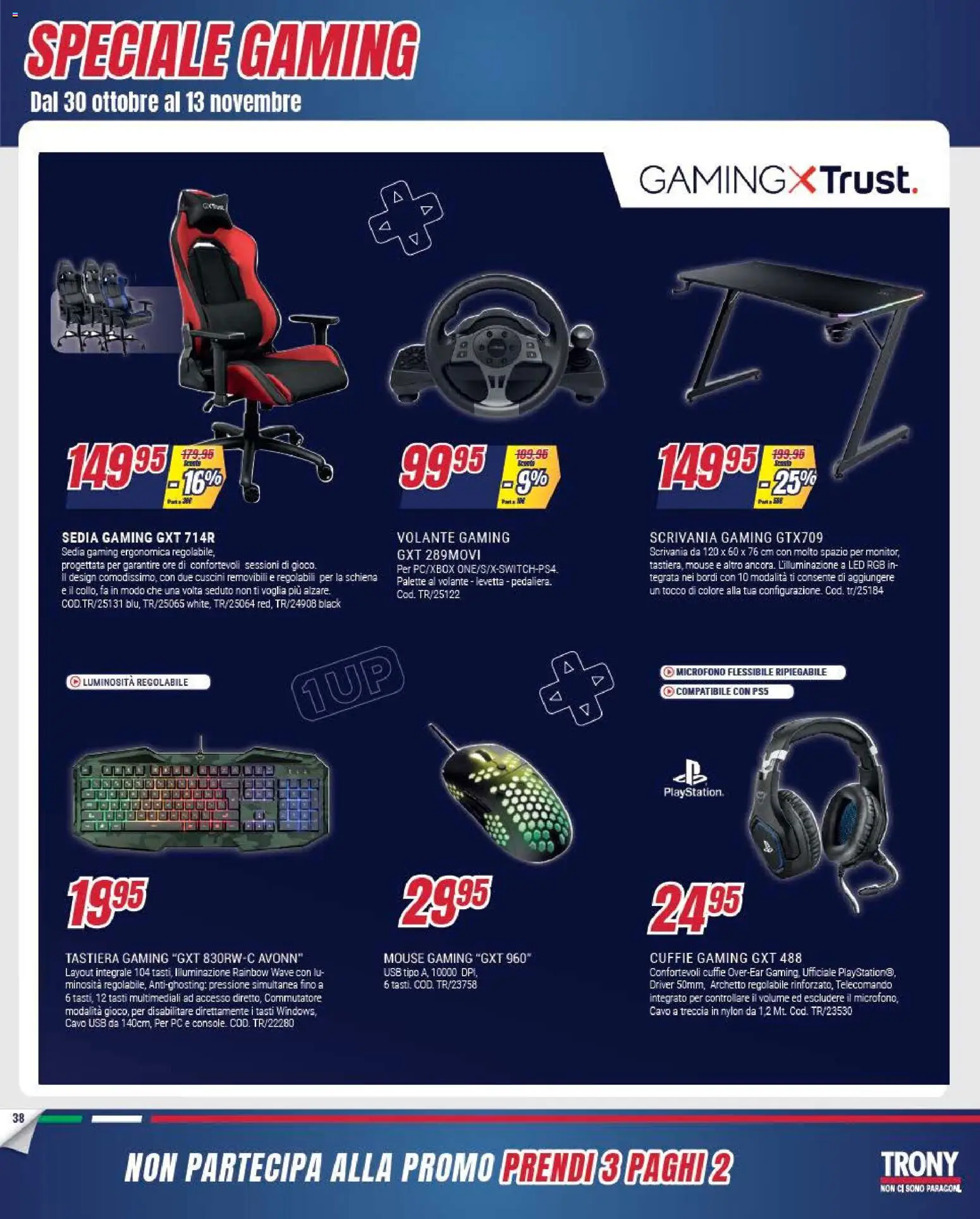 Volantino Trony del 30.10.2025 | Pagina: 38