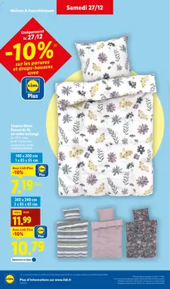 LIDL - Prévisualisation de Livarno Home Parure de lit en coton mélangé, Ex. 60% coton et 40% polyester. La parure au choix. n°479892/479893 valide à partir de 27.12.2025 | Page: 44