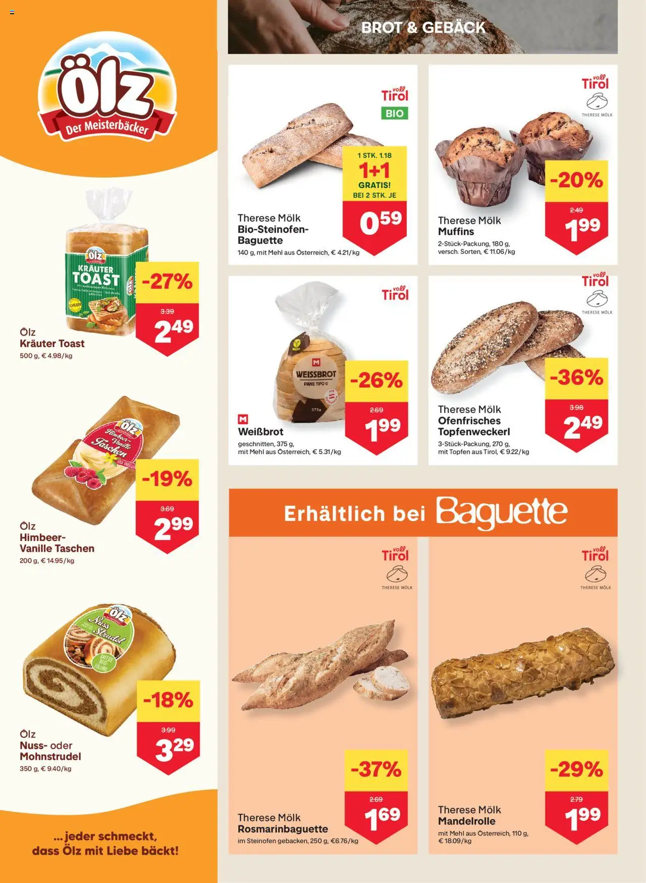 MPREIS Lenzing gültig ab 07.08.2025 | Seite: 4 | Produkte: Jääkaappipakastin, Brot