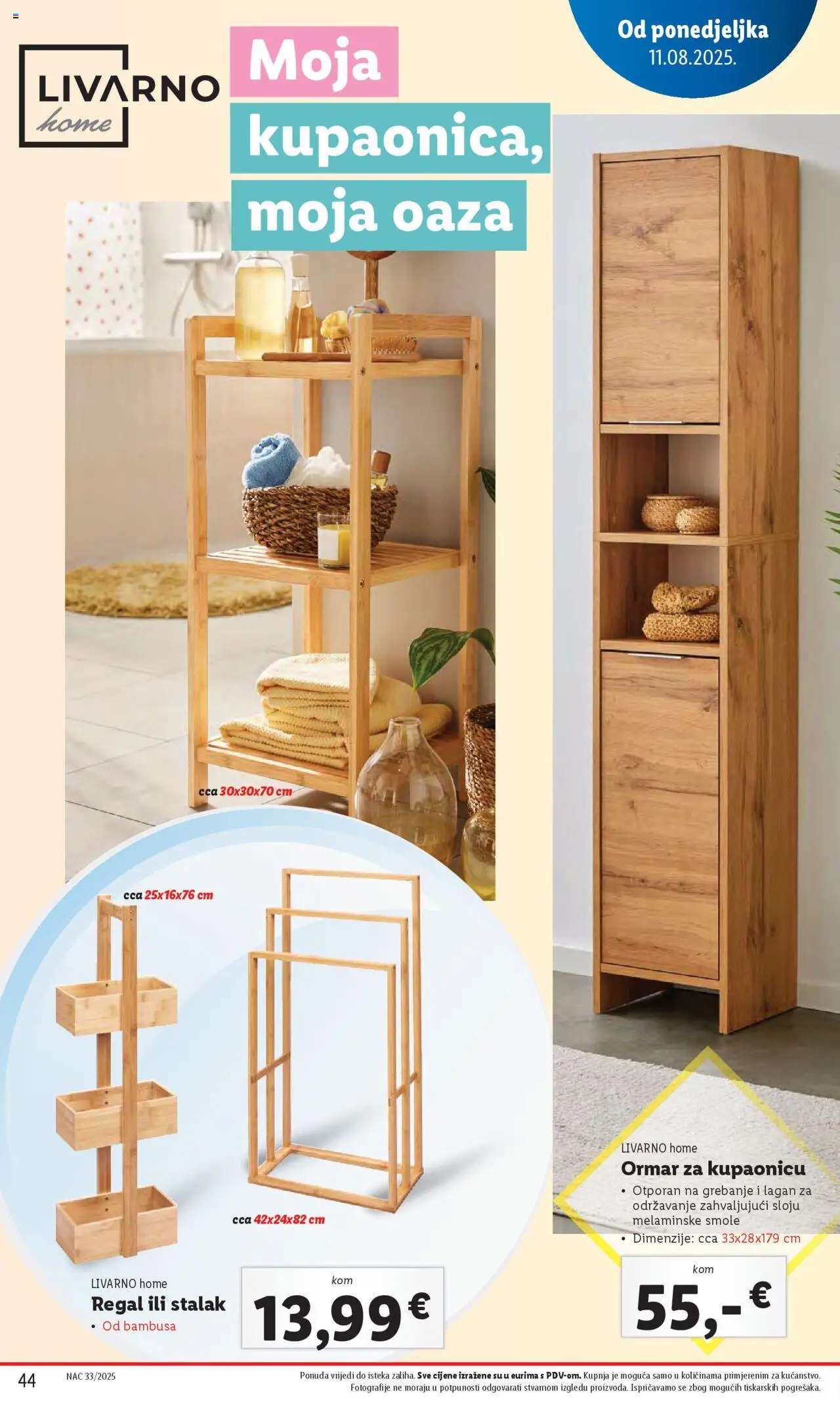 Lidl katalog | vrijedi od 11.08.2025 | Stranica: 44 | Proizvodi: Ormar, Regal