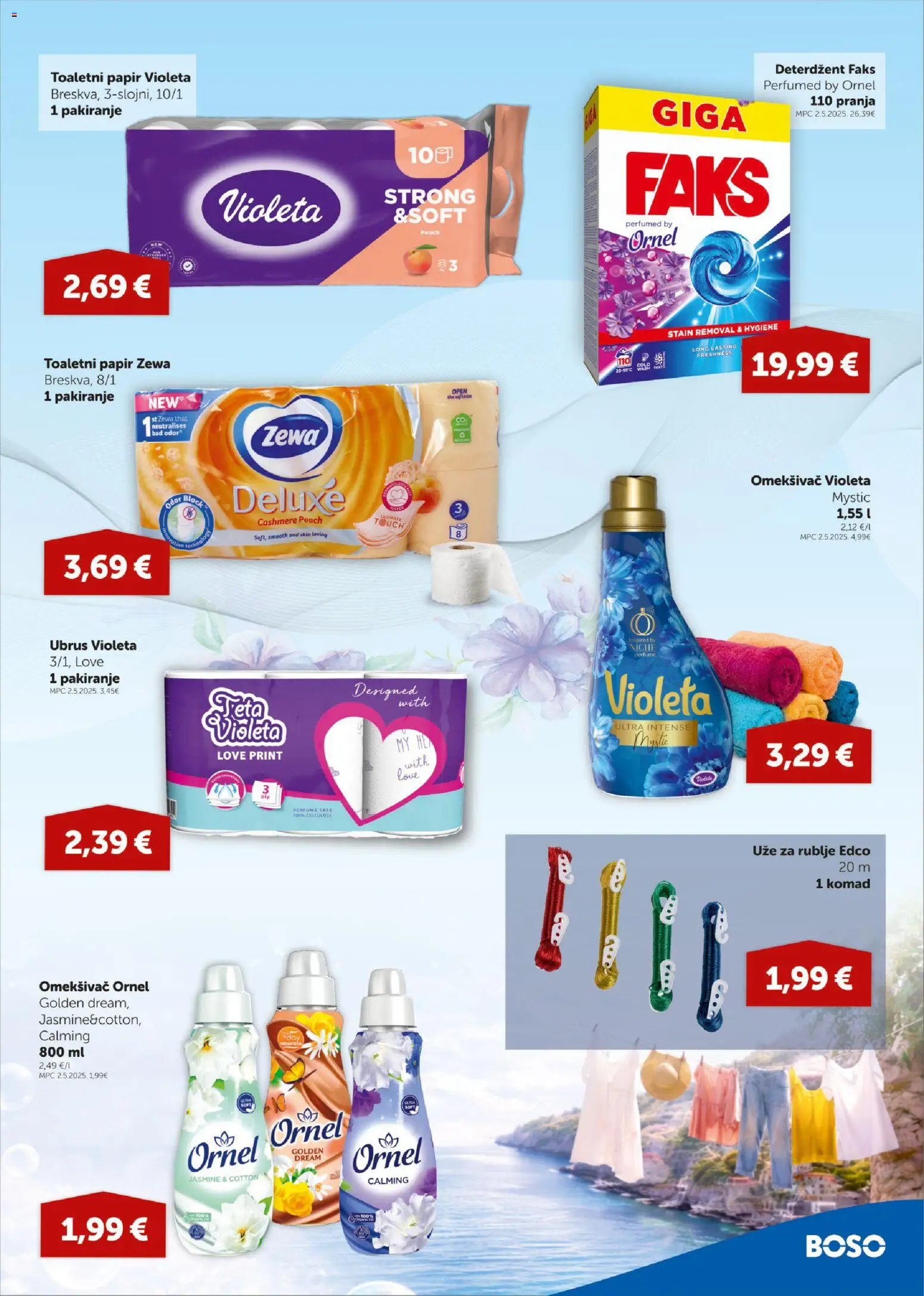 Boso katalog | vrijedi od 23.04.2026 | Stranica: 17 | Proizvodi: Omekšivač, Deterdžent, Toaletni papir, Violeta
