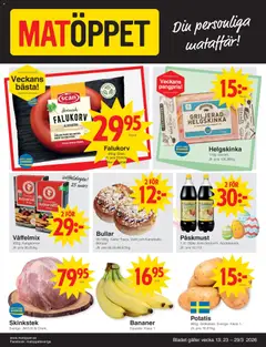 Matöppet erbjudanden - Förhandsvisning av reklamblad från butik Matöppet aktuell från 23.03.2026