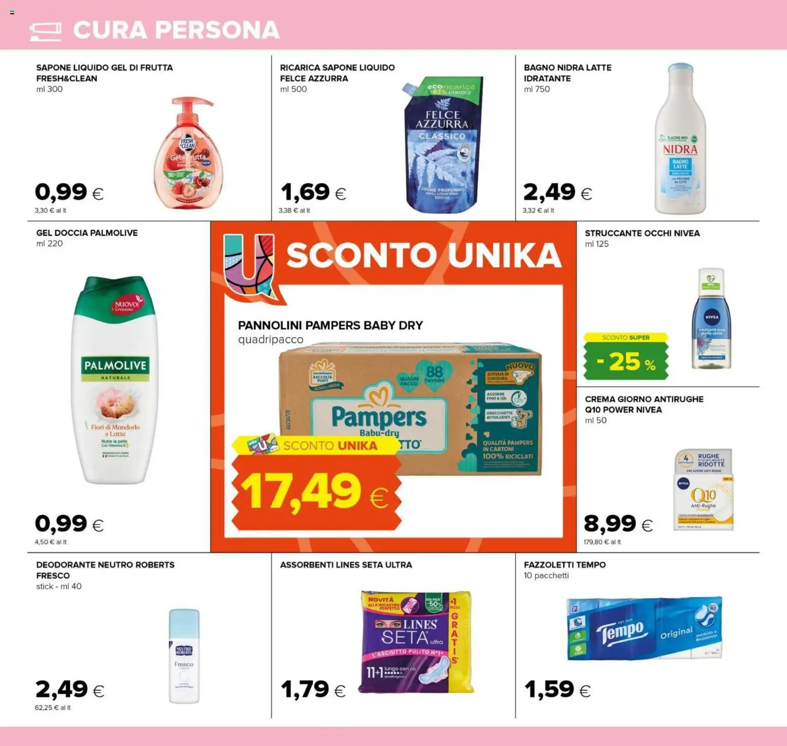 Volantino Tigre del 01.12.2025 | Pagina: 22 | Prodotti: Pannolini, Sapone, Fazzoletti, Orecchiette