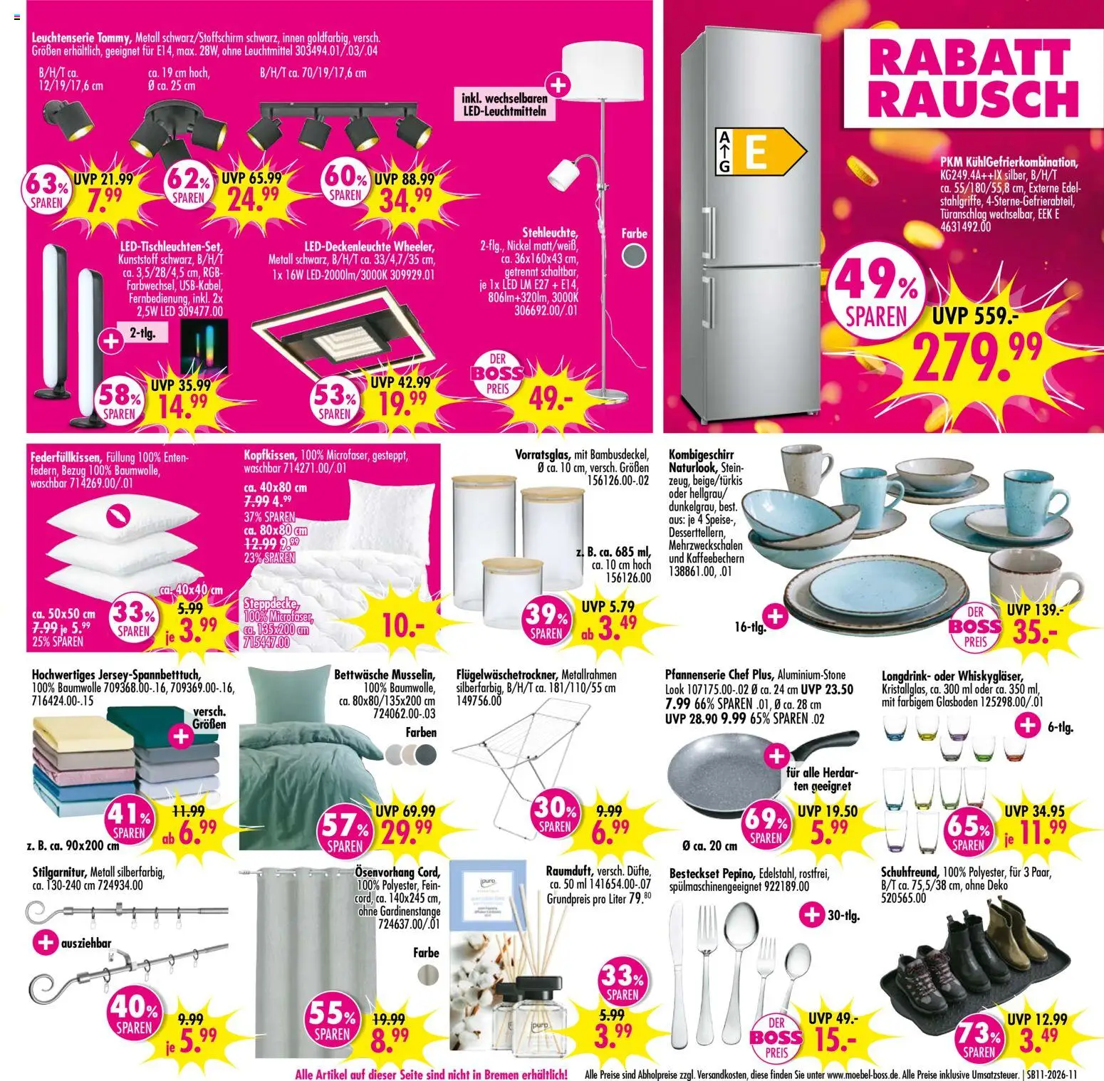 SB Möbel Boss Prospekt Wittlich – gültig ab 07.03.2026 | Seite: 11 | Produkte: Bettwäsche