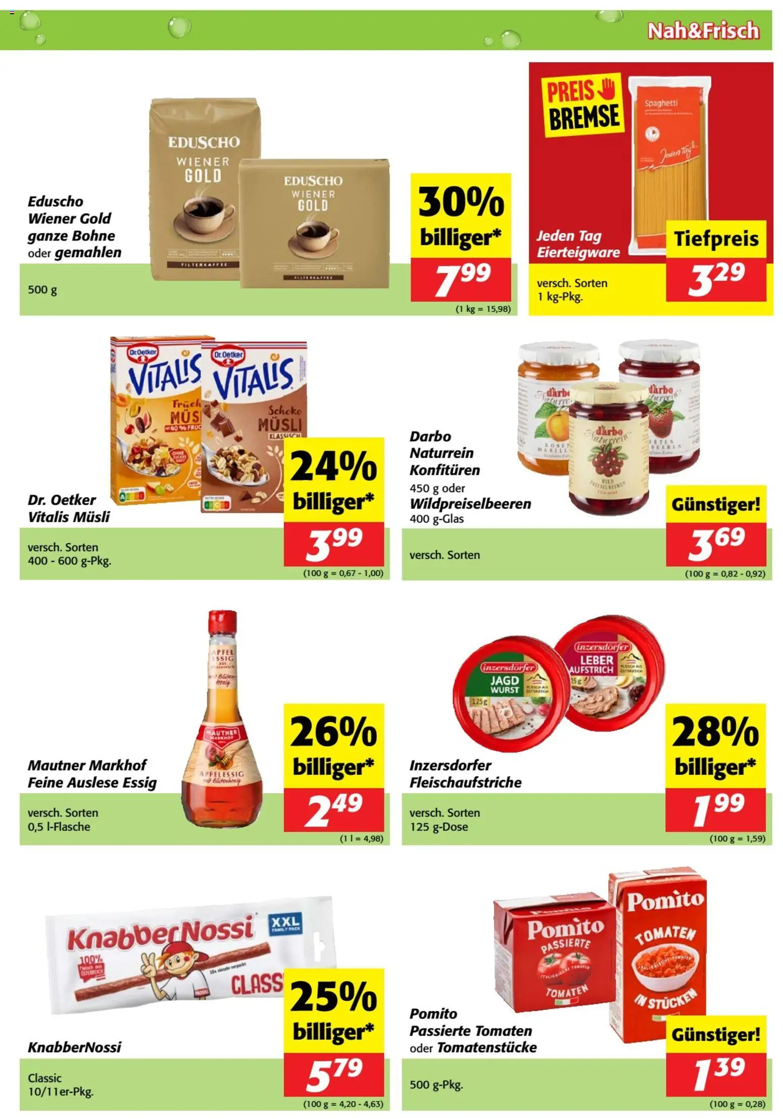 Nah und Frisch Flugblatt gültig ab 18.03.2026 | Seite: 5 | Produkte: Wurst, Hajdina liszt, Äpfel, Tomaten