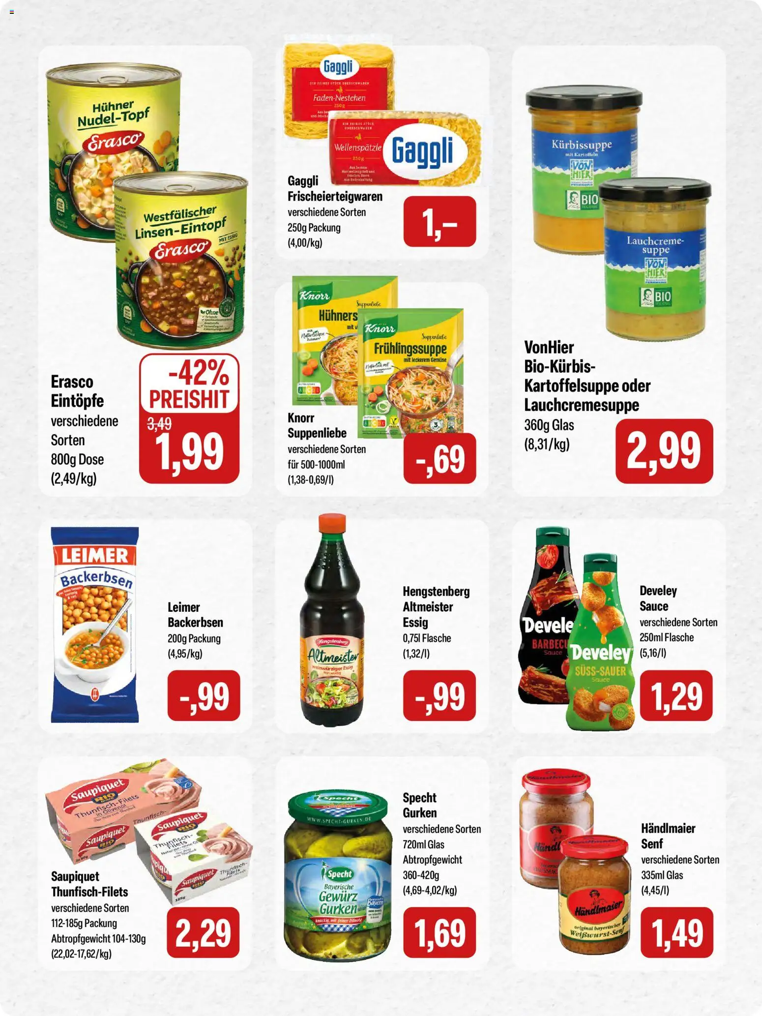 Feneberg Angebote – gültig ab 04.12.2025 | Seite: 12 | Produkte: Knorr, Gemüse, Erasco, Gurken