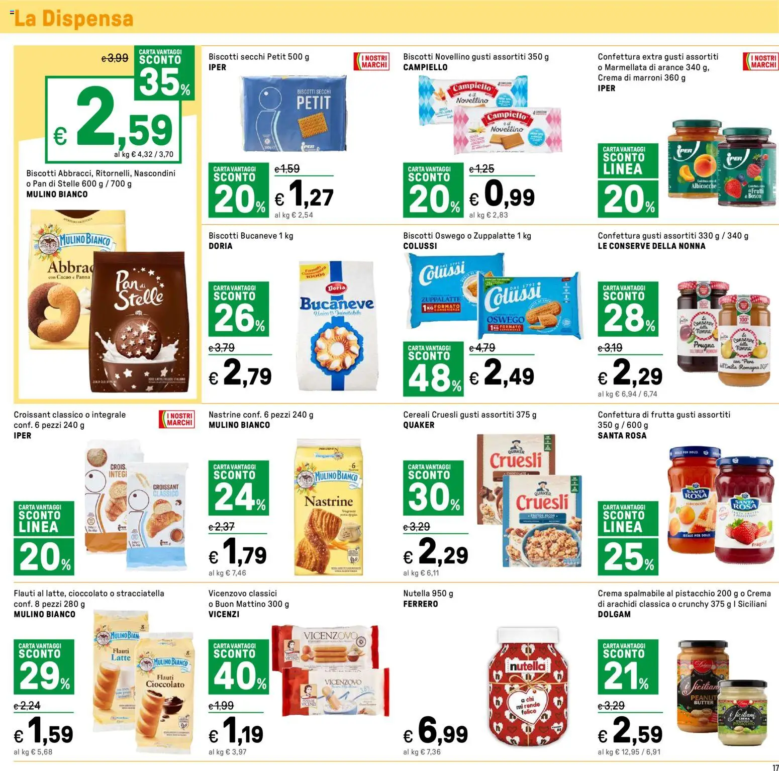 Volantino Iper del 15.12.2025 | Pagina: 17 | Prodotti: Crema, Arance, Marmellata, Stracciatella