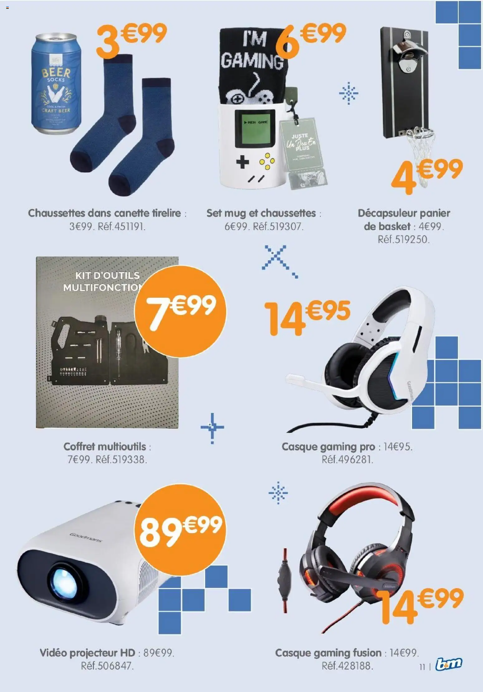 {H1} | Page: 11 | Produits: Vidéo, Panier, Projecteur, Casque