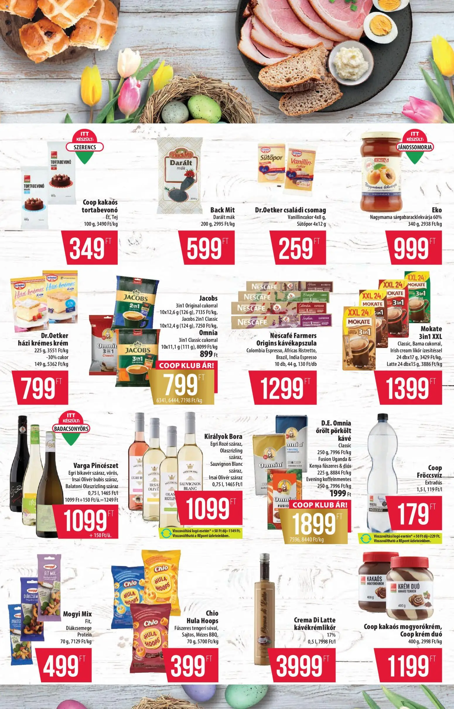 COOP akciós ujság - amely érvényes a következő dátumtól: 12.03.2026 | Oldal: 9 | Termékek: Protein, Kávé, Likőr, Mák