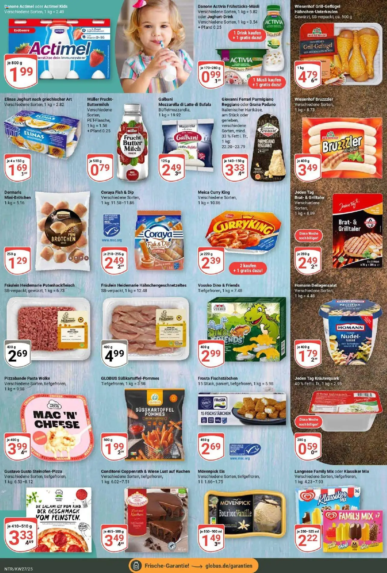 Globus prospekt Neutraubling	 - gültig ab dem 29.06.2025 | Seite: 13 | Produkte: Gustavo gusto, Milch, Meica, Pizza