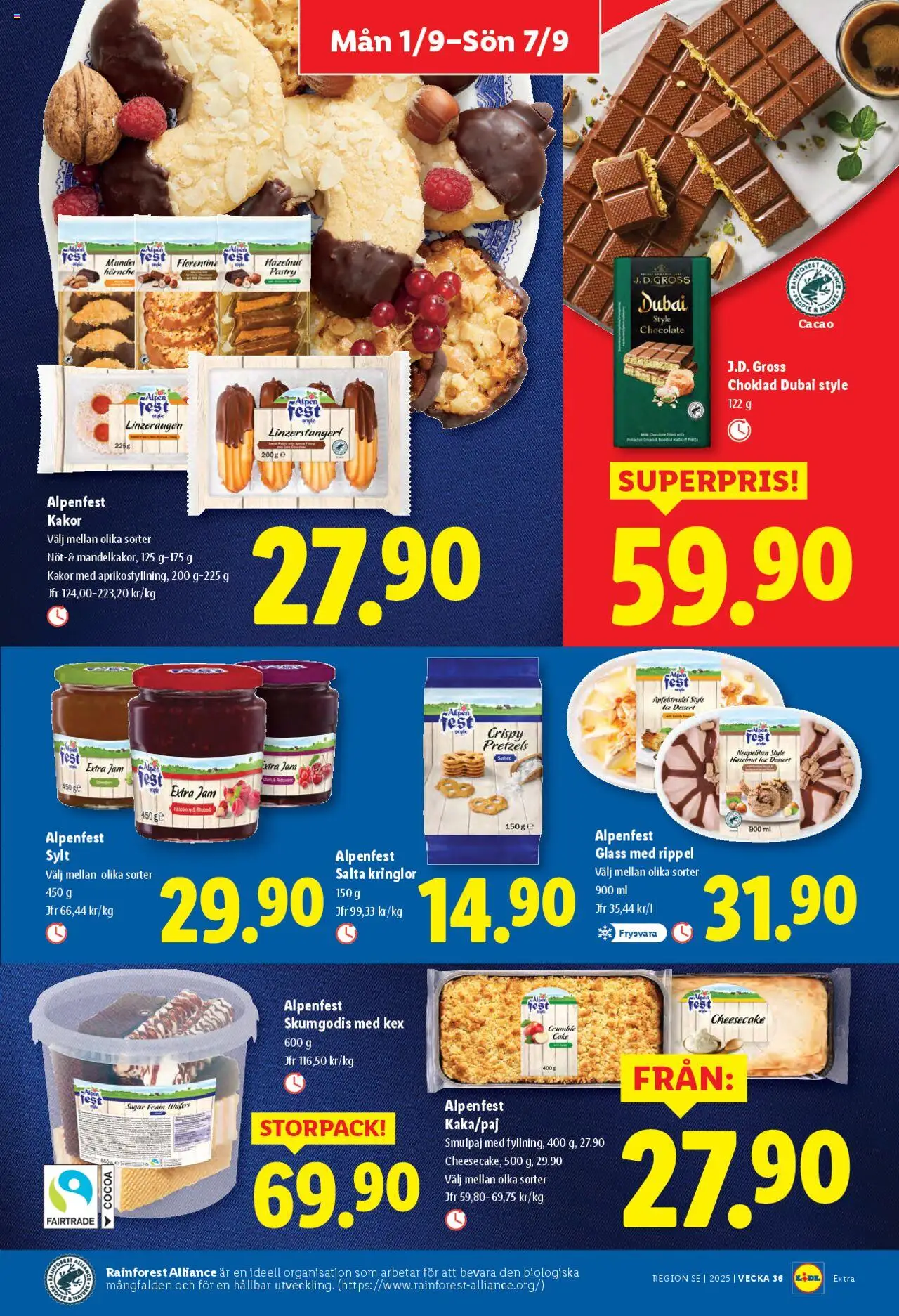 Lidl reklamblad aktuell från 01.09.2025 | Sida: 13 | Produkter: Choklad, Glass