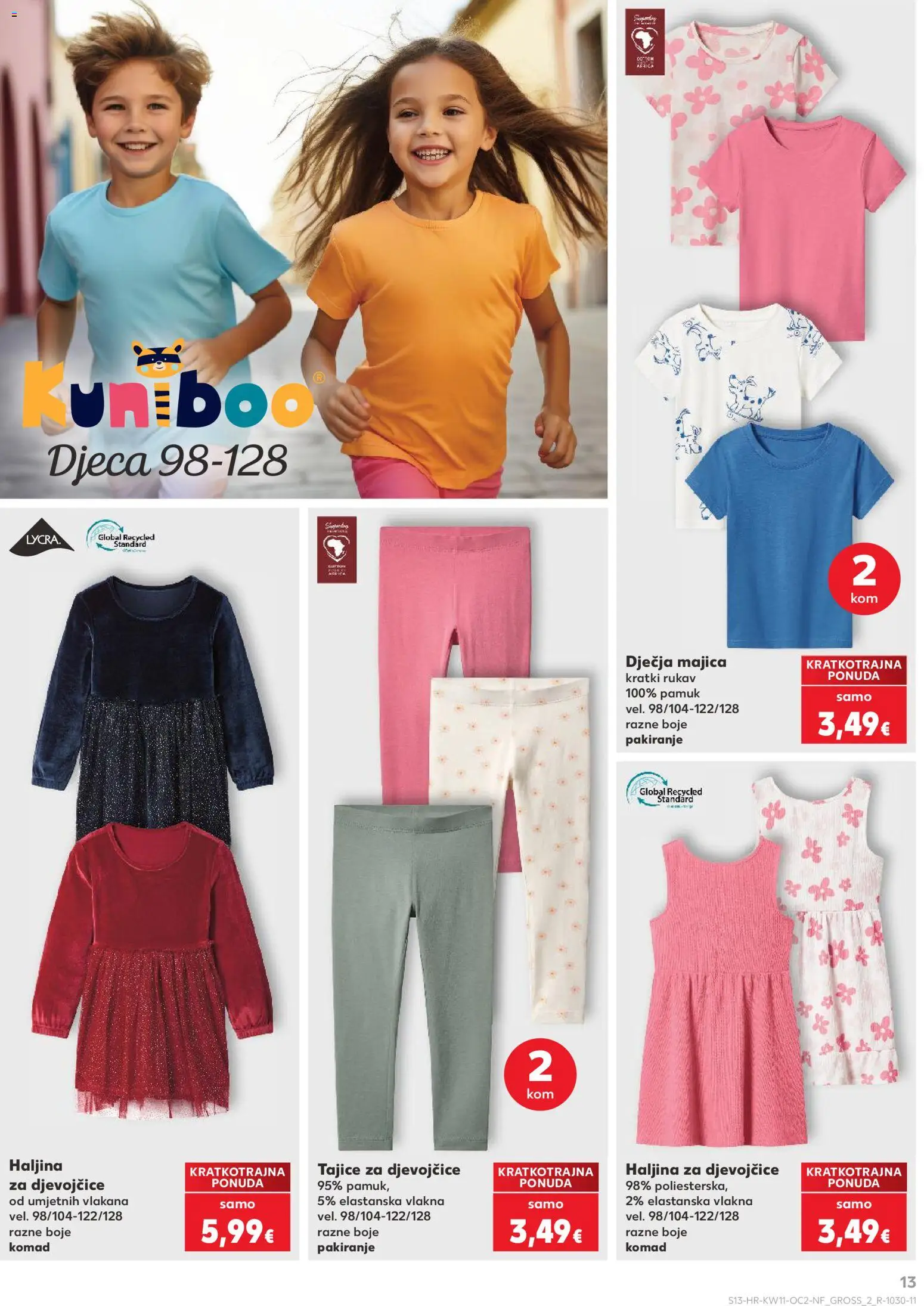 Kaufland katalog | vrijedi od 11.03.2026 | Stranica: 13 | Proizvodi: Majica, Tajice, Haljina