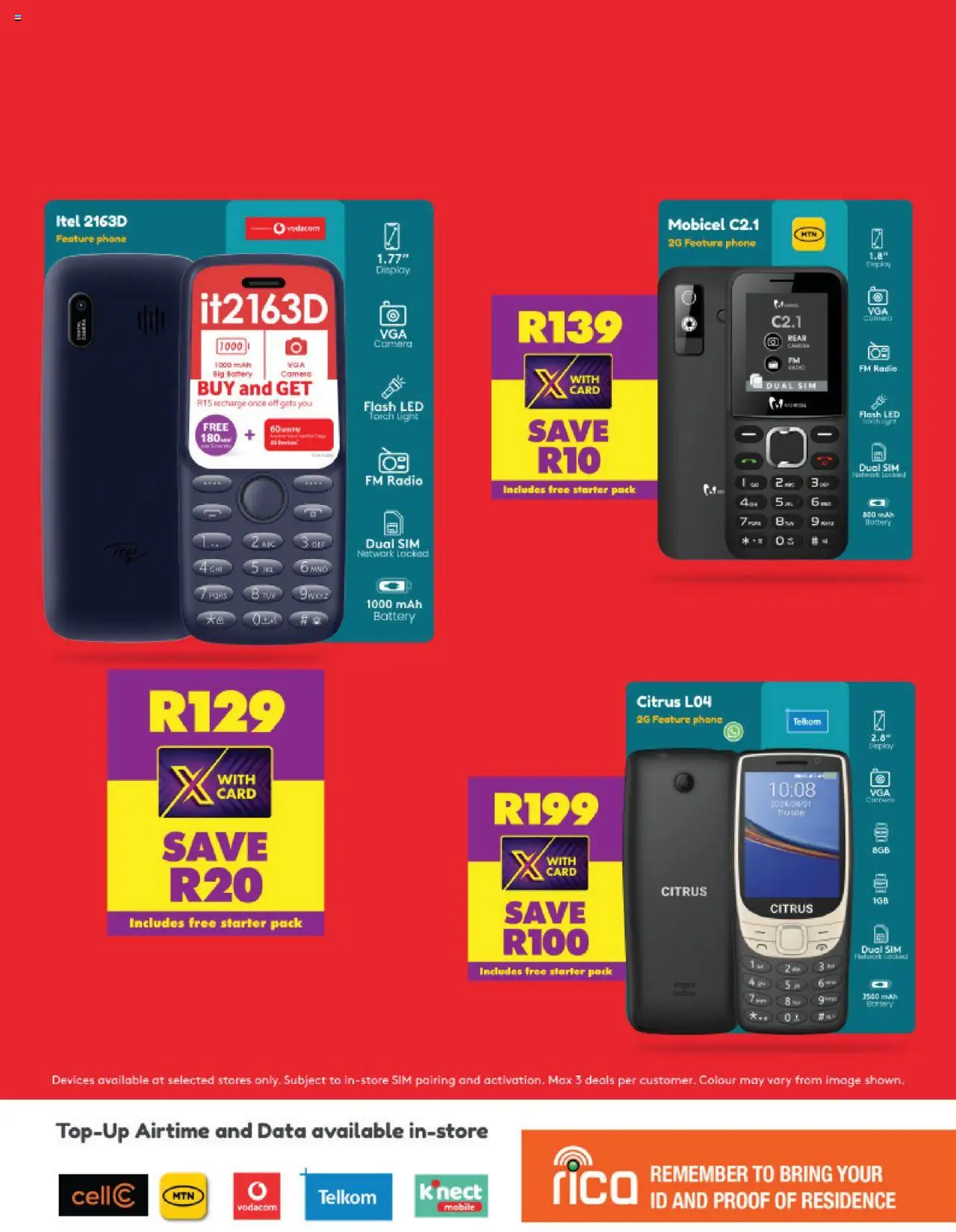 New Shoprite catalogue – valid from 25.08.2025 | Page: 2 | Products: Data, Camera, Radio, Light