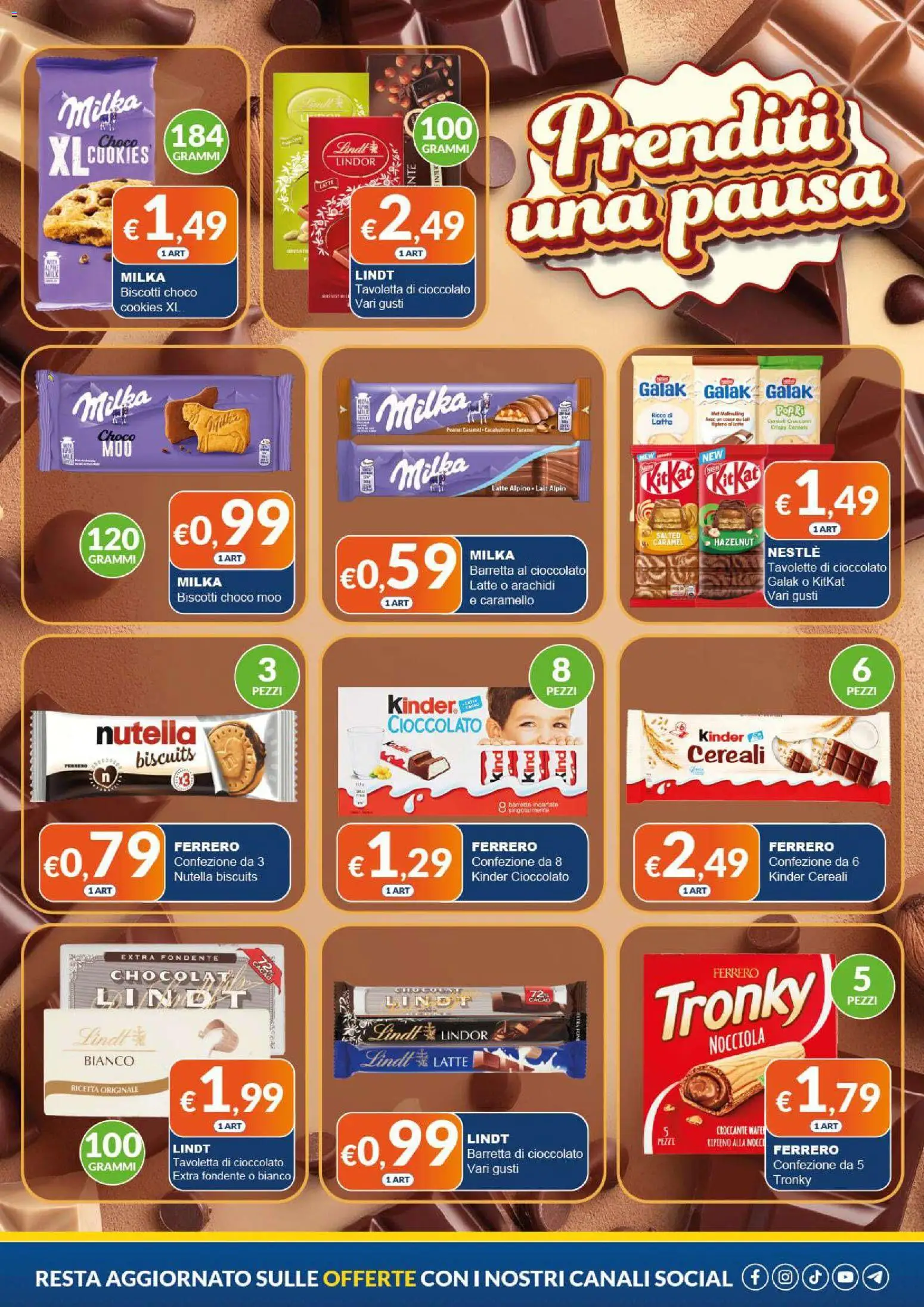 Volantino Mister Risparmio del 02.03.2026 | Pagina: 5 | Prodotti: Cioccolato, Cereali, Latte, Nutella