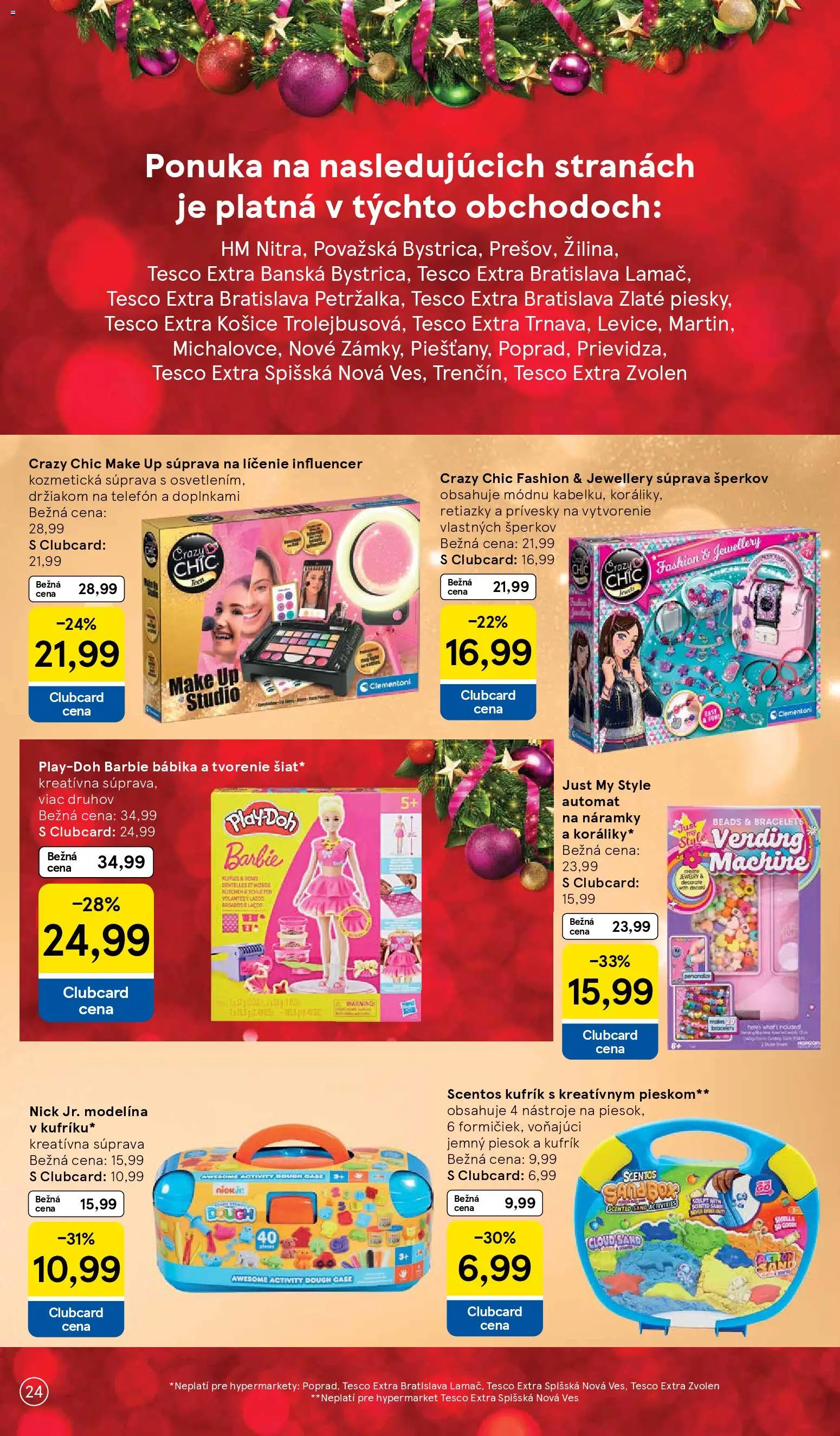 Nové Tesco akcie – leták je platný od 27.10.2025 | Strana: 24 | Produkty: Telefón, Make up