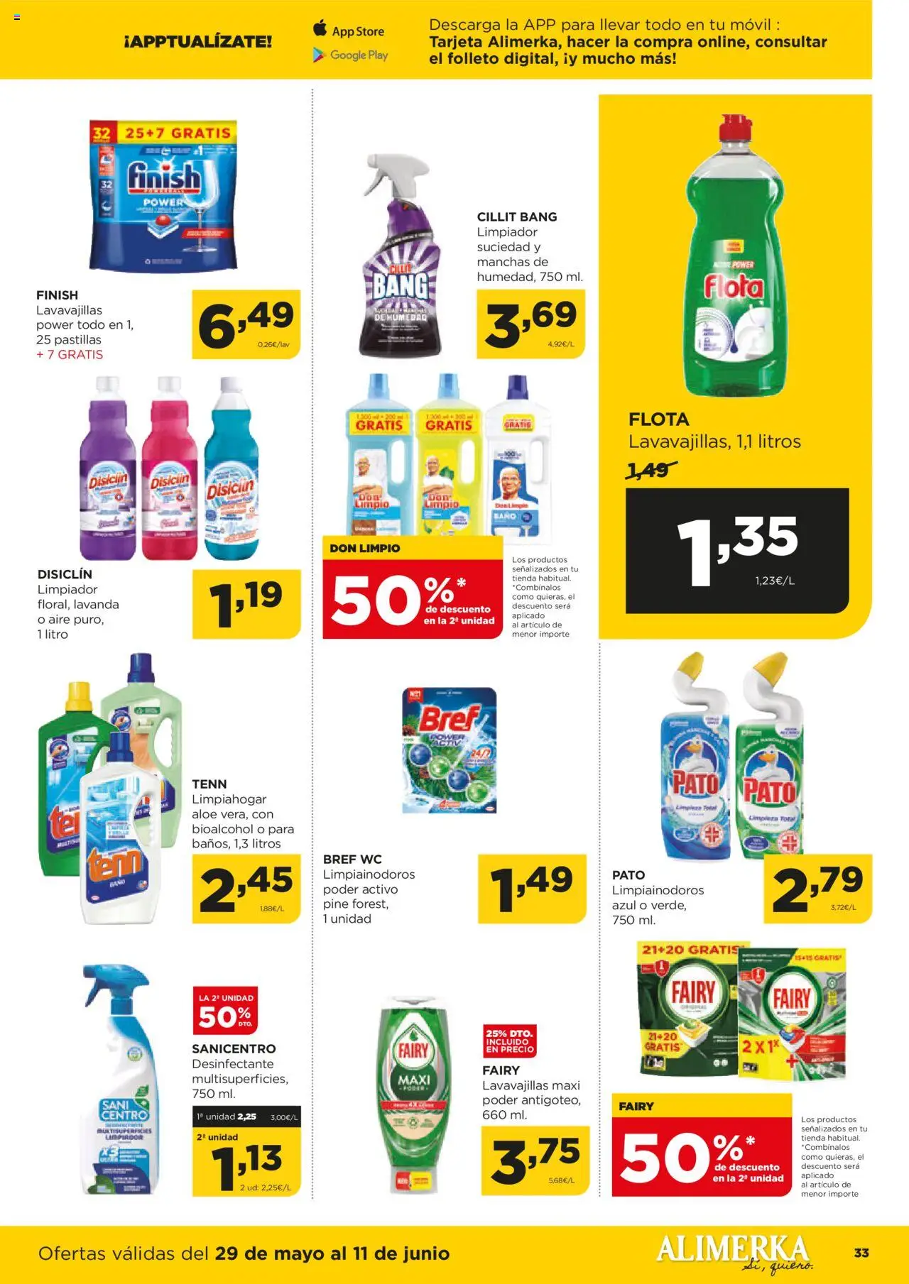 Alimerka folleto Castilla y León │ válido desde el 29.05.2025 | Página: 33 | Productos: Lavavajillas