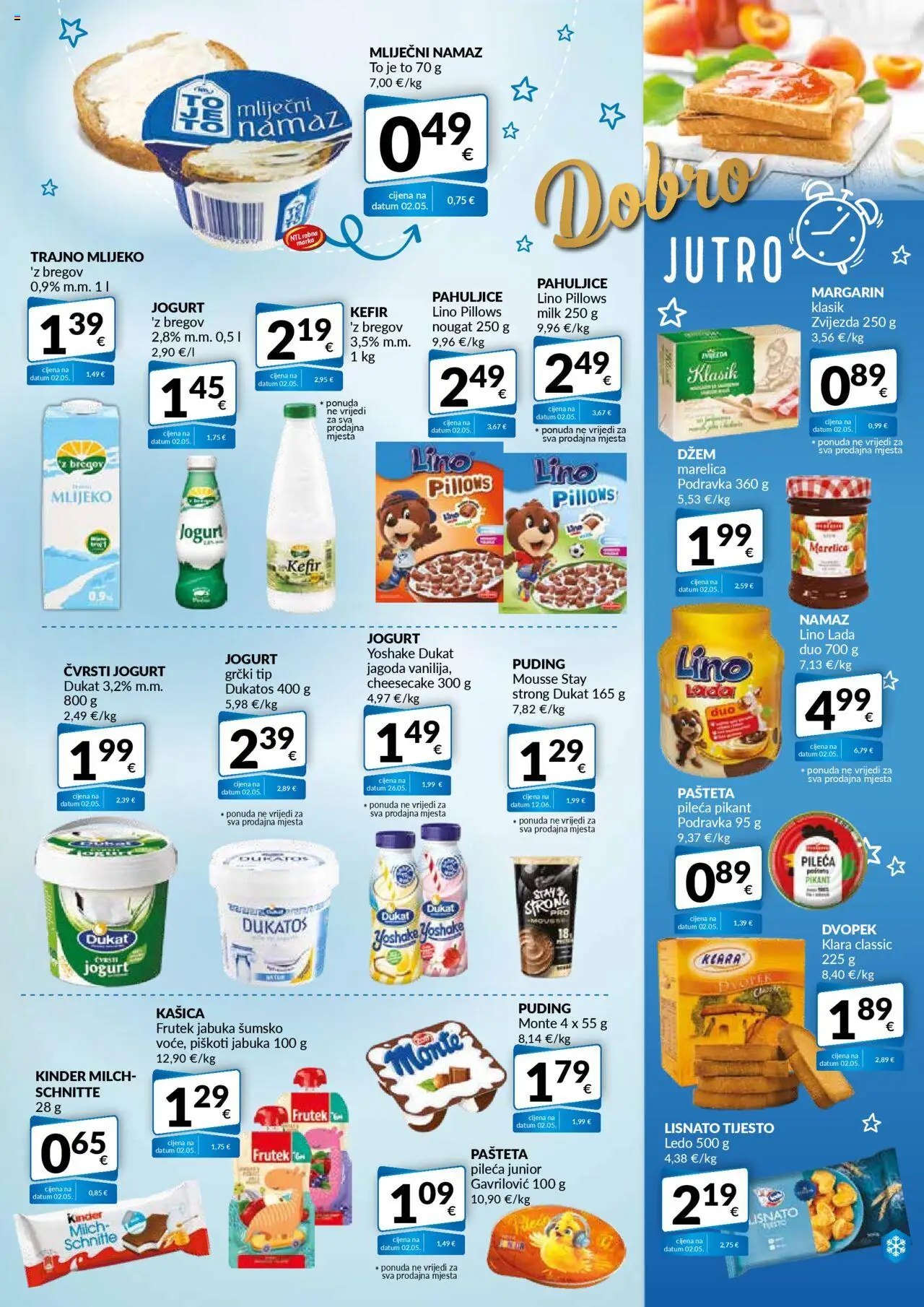 Bakmaz katalog | vrijedi od 16.10.2025 | Stranica: 3 | Proizvodi: Lino Lada, Jogurt, Lisnato tijesto, Jabuka