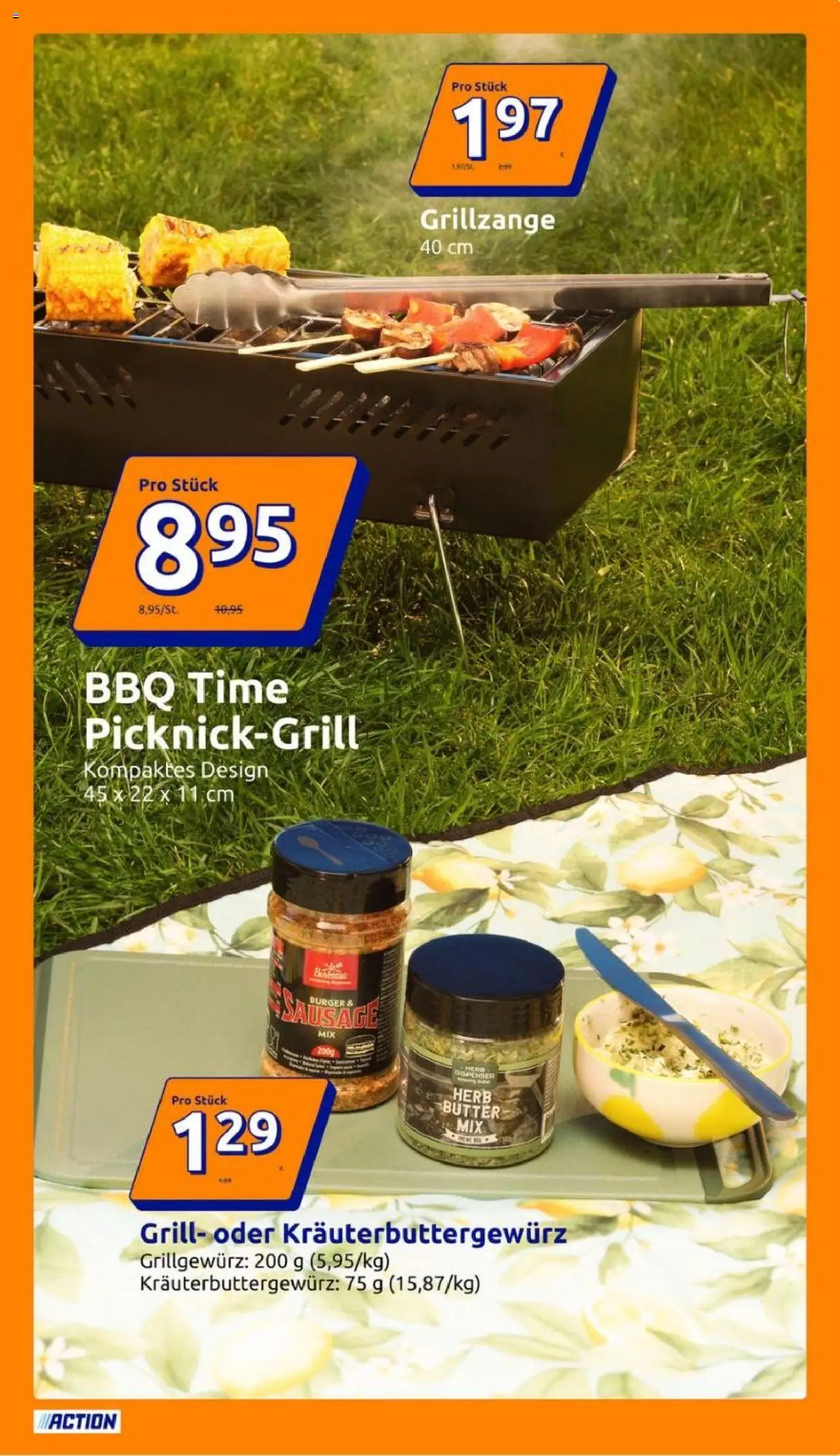 Action Flugblatt gültig ab 04.06.2025 | Seite: 13 | Produkte: Grill, Butter