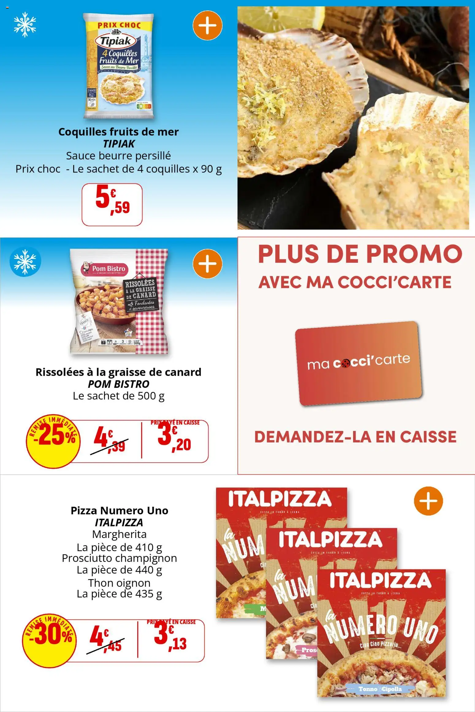 {H1} | Page: 12 | Produits: Fruits de mer, Graisse de canard, Oignon, Pizza