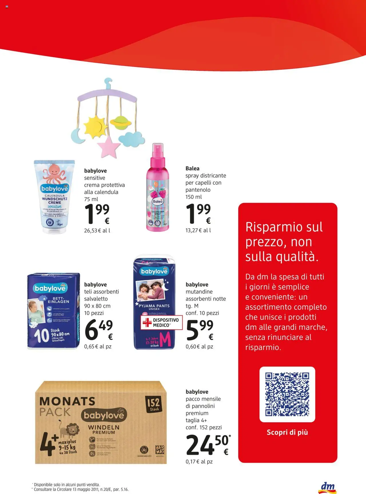 Volantino dm drogerie markt del 16.10.2025 | Pagina: 5 | Prodotti: Crema, Pannolini, Mutandine
