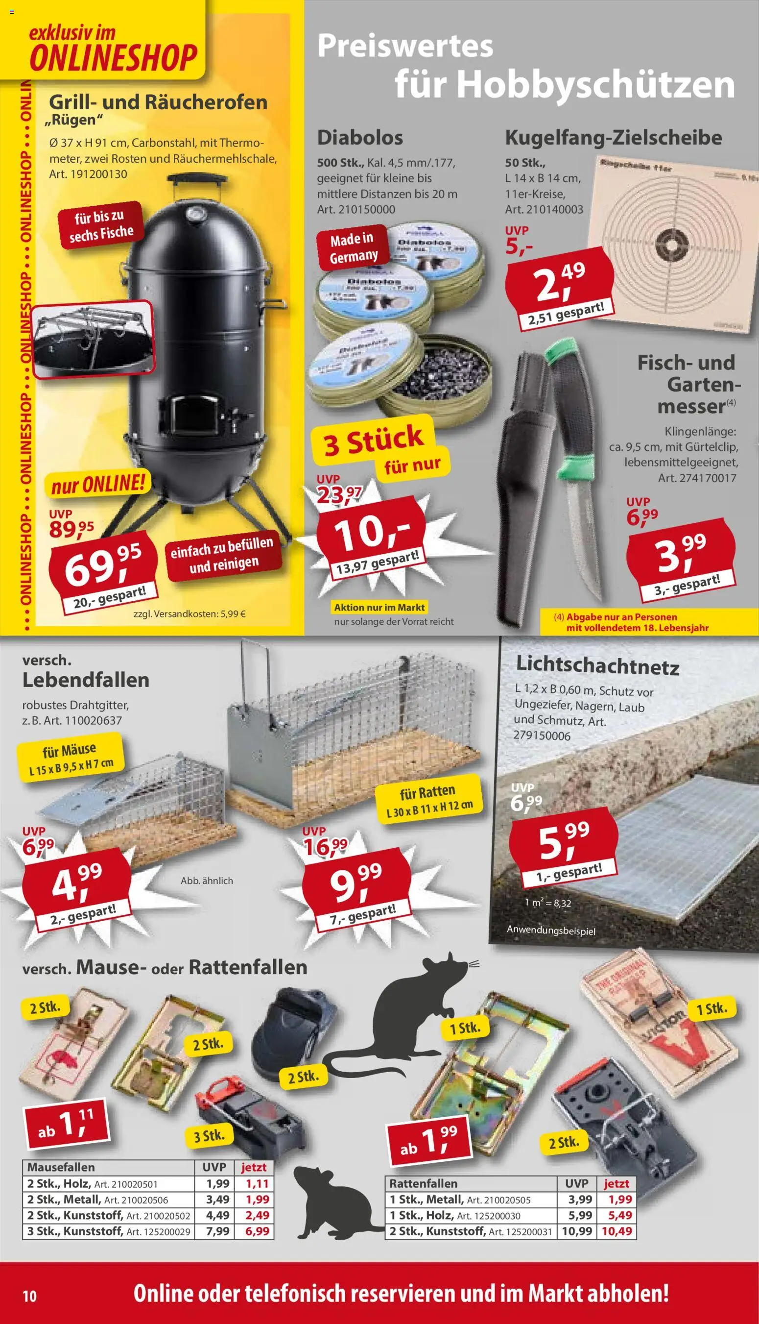 Sonderpreis Baumarkt Prospekt 	 – gültig ab 31.01.2026 | Seite: 10 | Produkte: Grill, Fisch