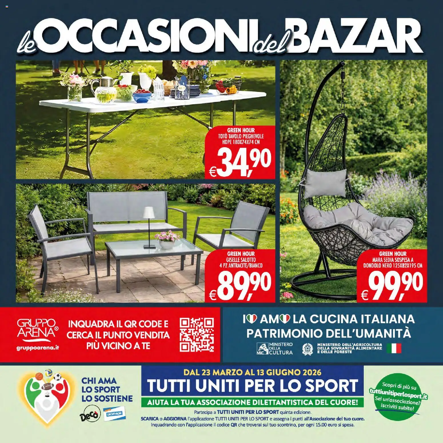 Volantino Decò del 27.03.2026 | Pagina: 32 | Prodotti: Tè, Dondolo, Tavolo, Sedia