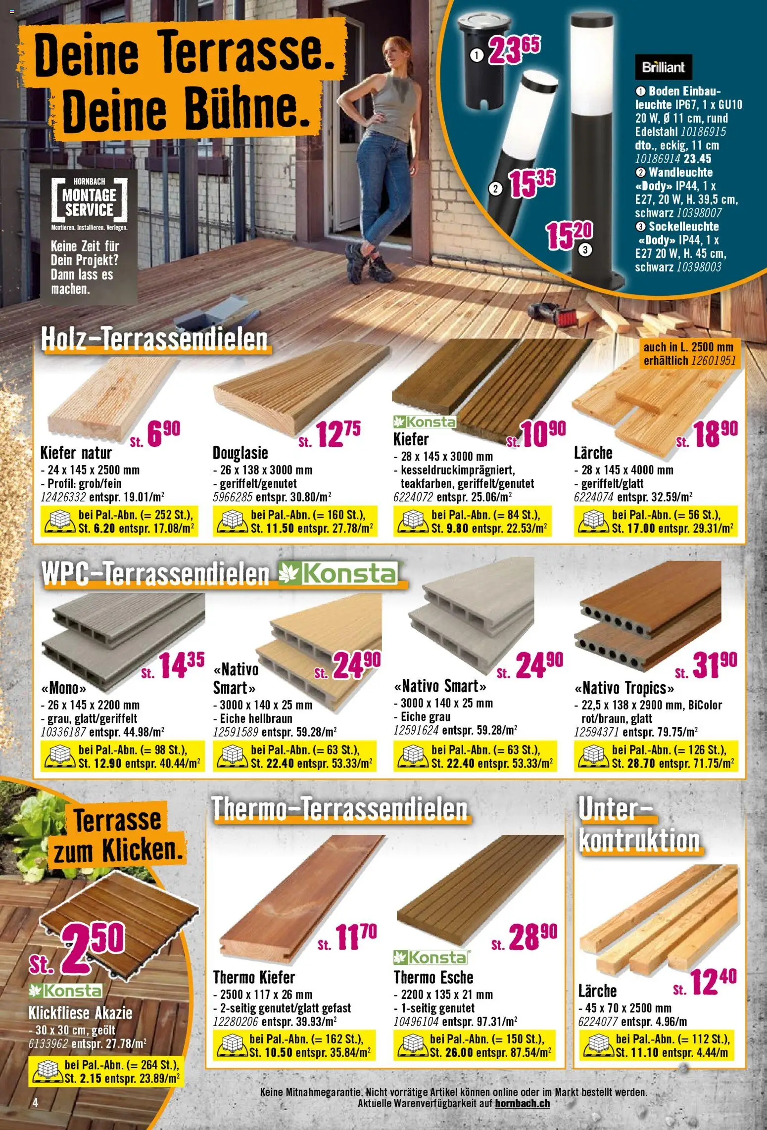 Hornbach aktionen – gültig ab 28.04.2026 | Seite: 4 | Produkte: Wandleuchte