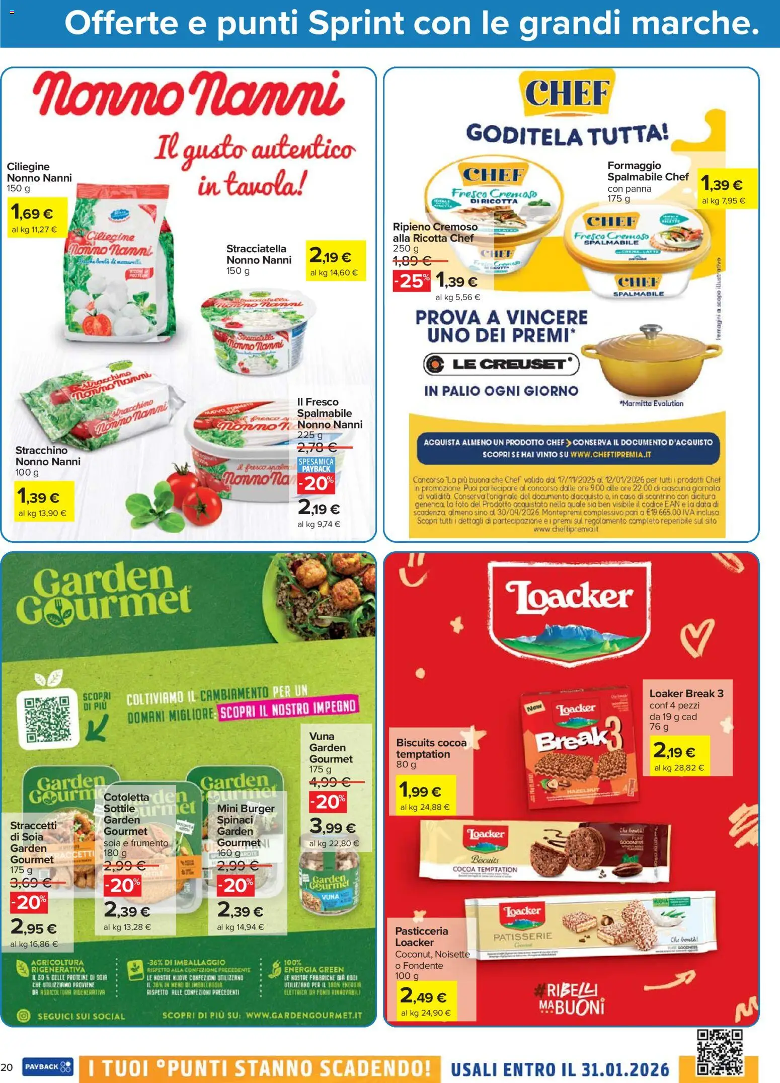 Volantino Carrefour del 17.11.2025 | Pagina: 20 | Prodotti: Panna, Formaggio, Spinaci, Stracciatella