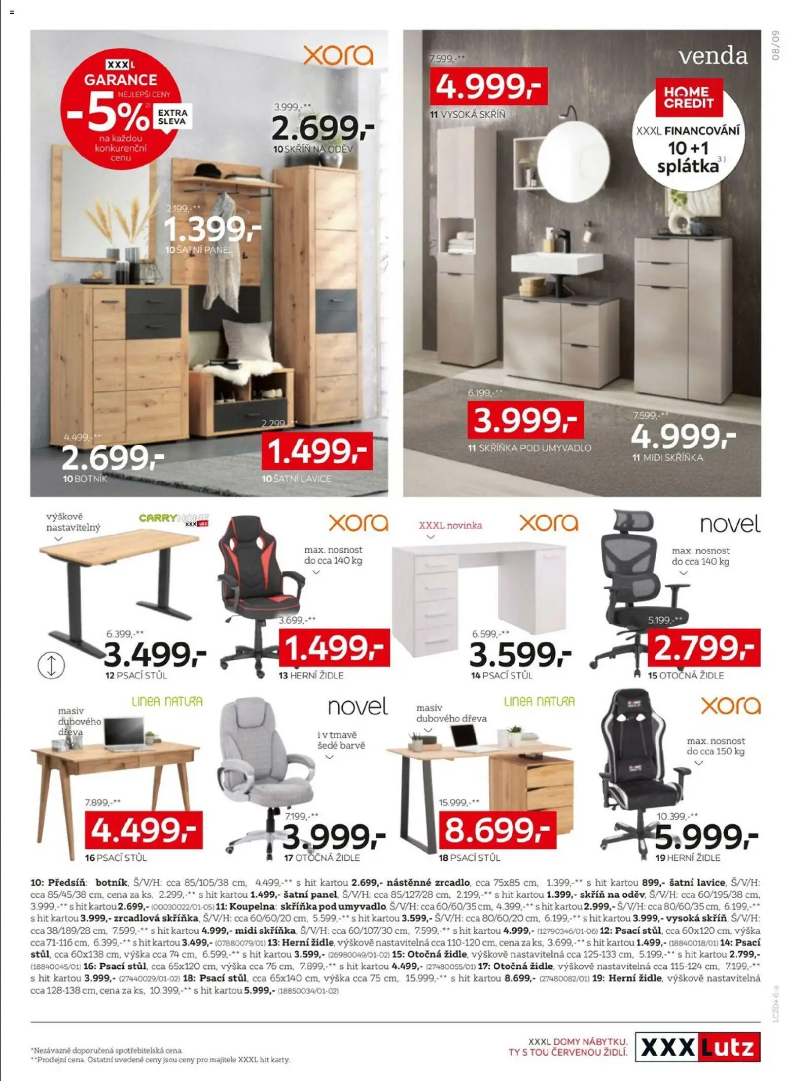 XXXLutz leták od 07.04.2026 | Strana: 9 | Produkty: Skříňka pod umyvadlo, Stůl, Skříňka, Botník